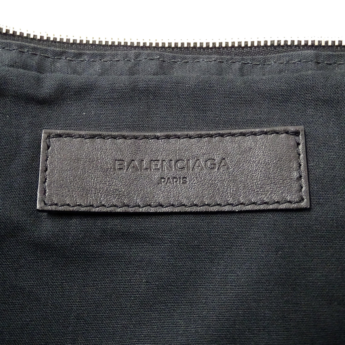 Balenciaga Blue Gray Leather Briefcase Handbag (Pre-Owned)