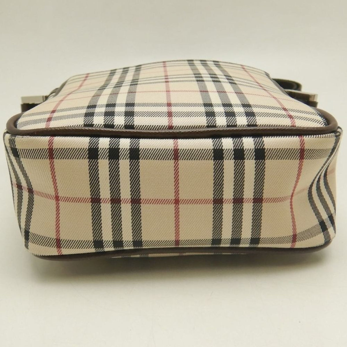Burberry Brown Canvas Leather Shoulder Bag (Pre-Owned)