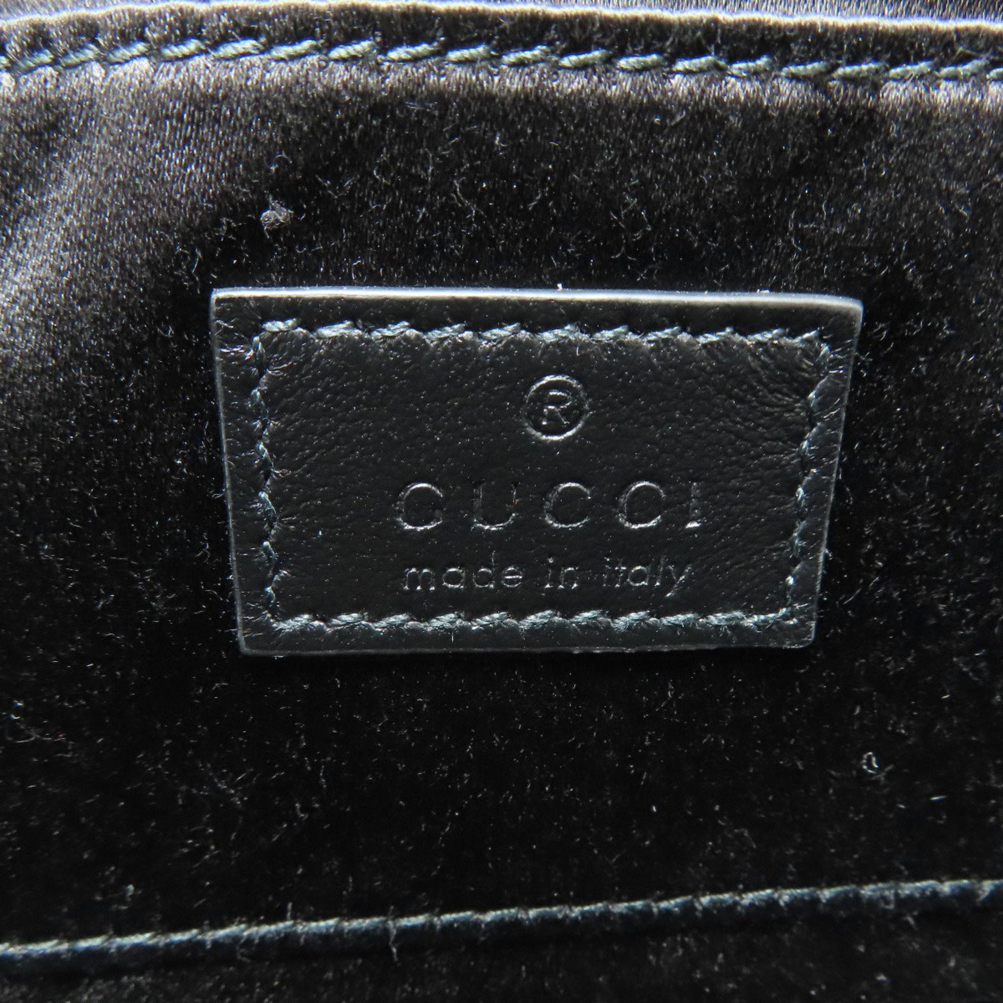 Gucci Horsebit Black Leather Handbag (Pre-Owned)
