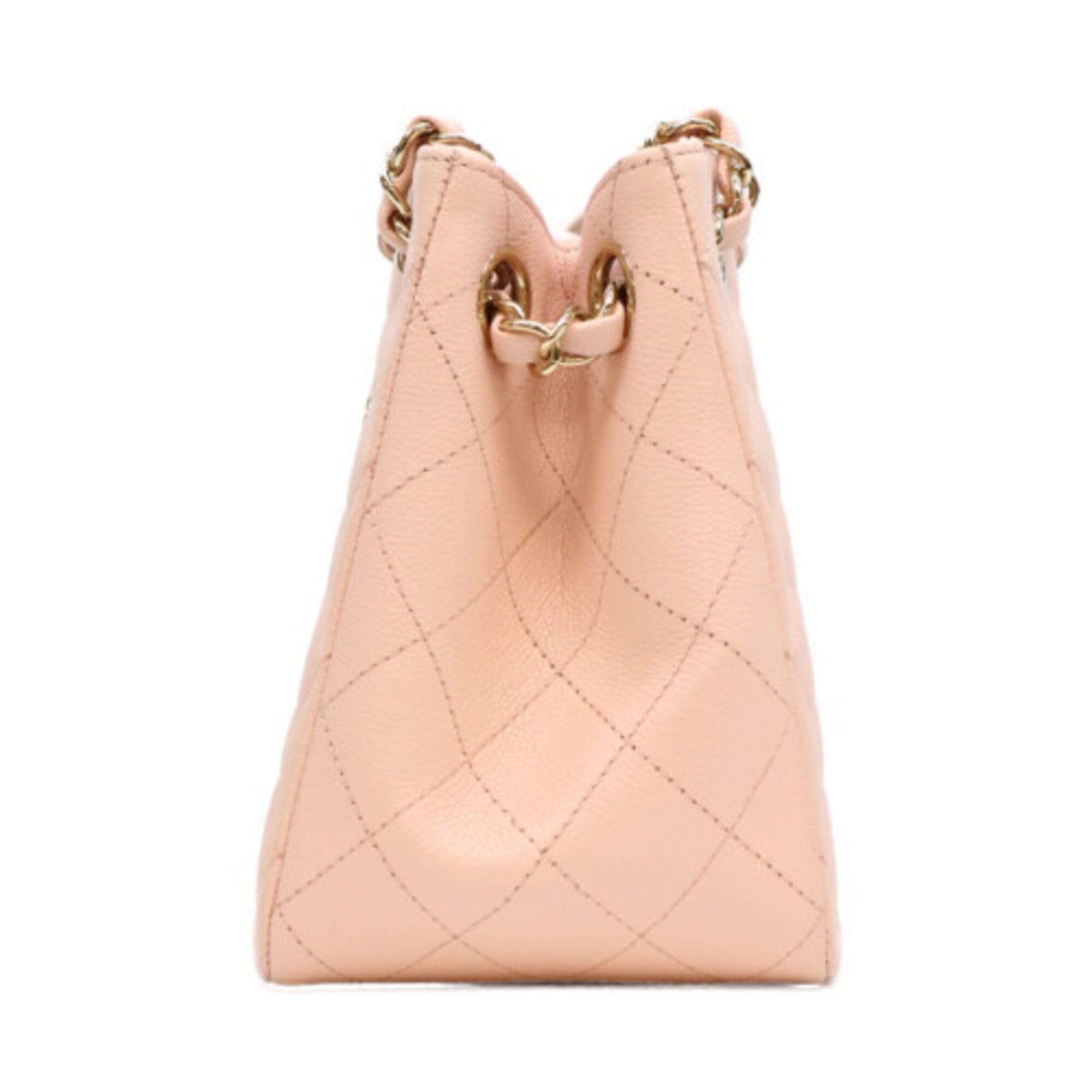 Chanel Pink Grained Calfskin Shoulder Bag (Pre-Owned)