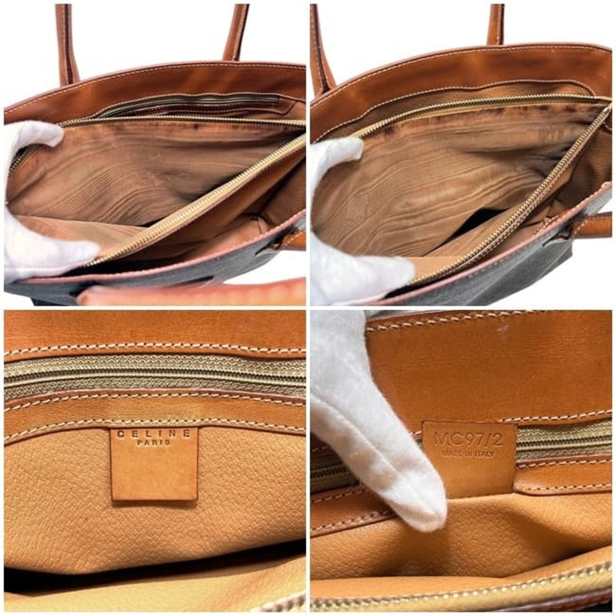 Celine Brown Pvc Leather Handbag Tote Bag (Pre-Owned)