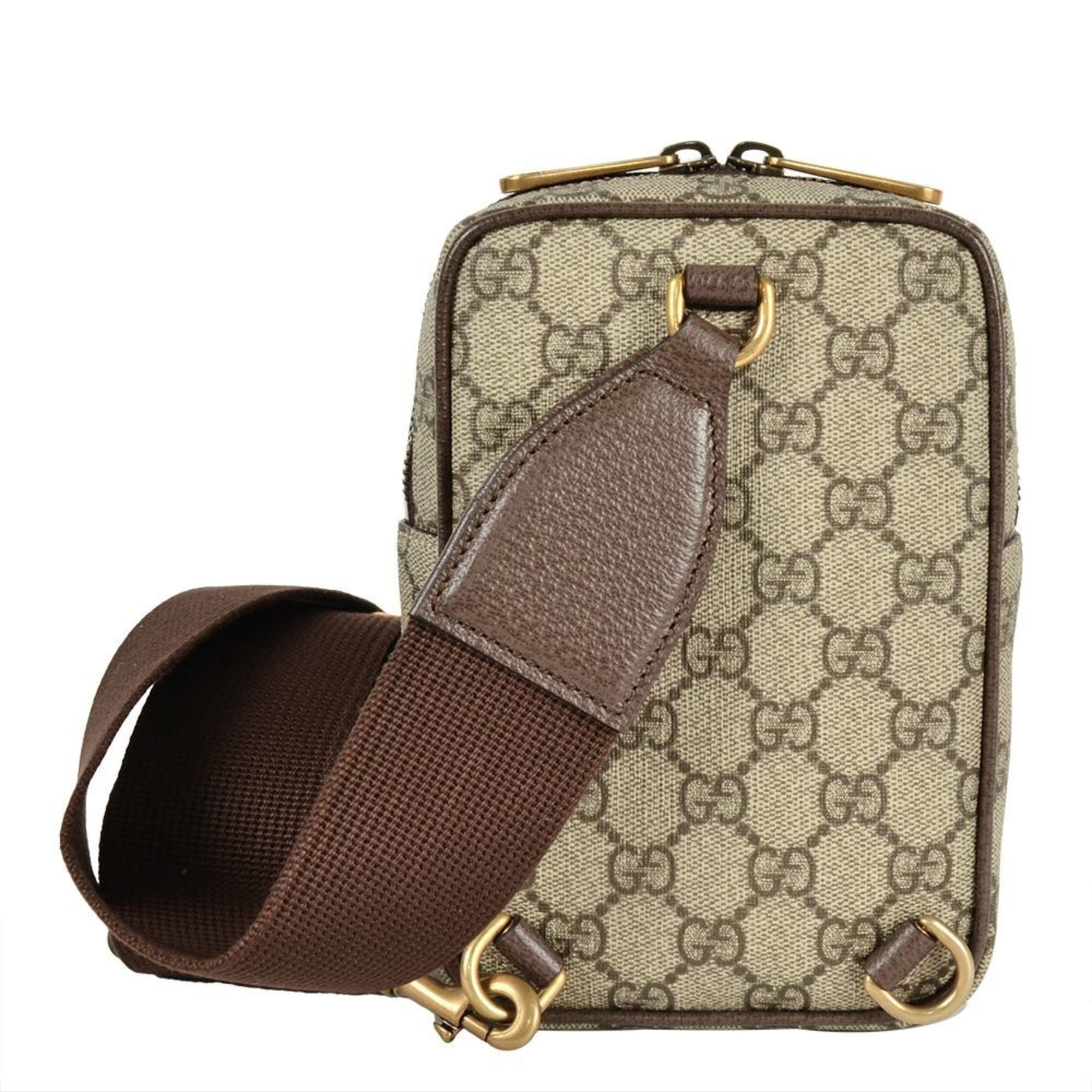 Gucci Beige Gg Supreme Shoulder Bag Sling Bag (Pre-Owned)