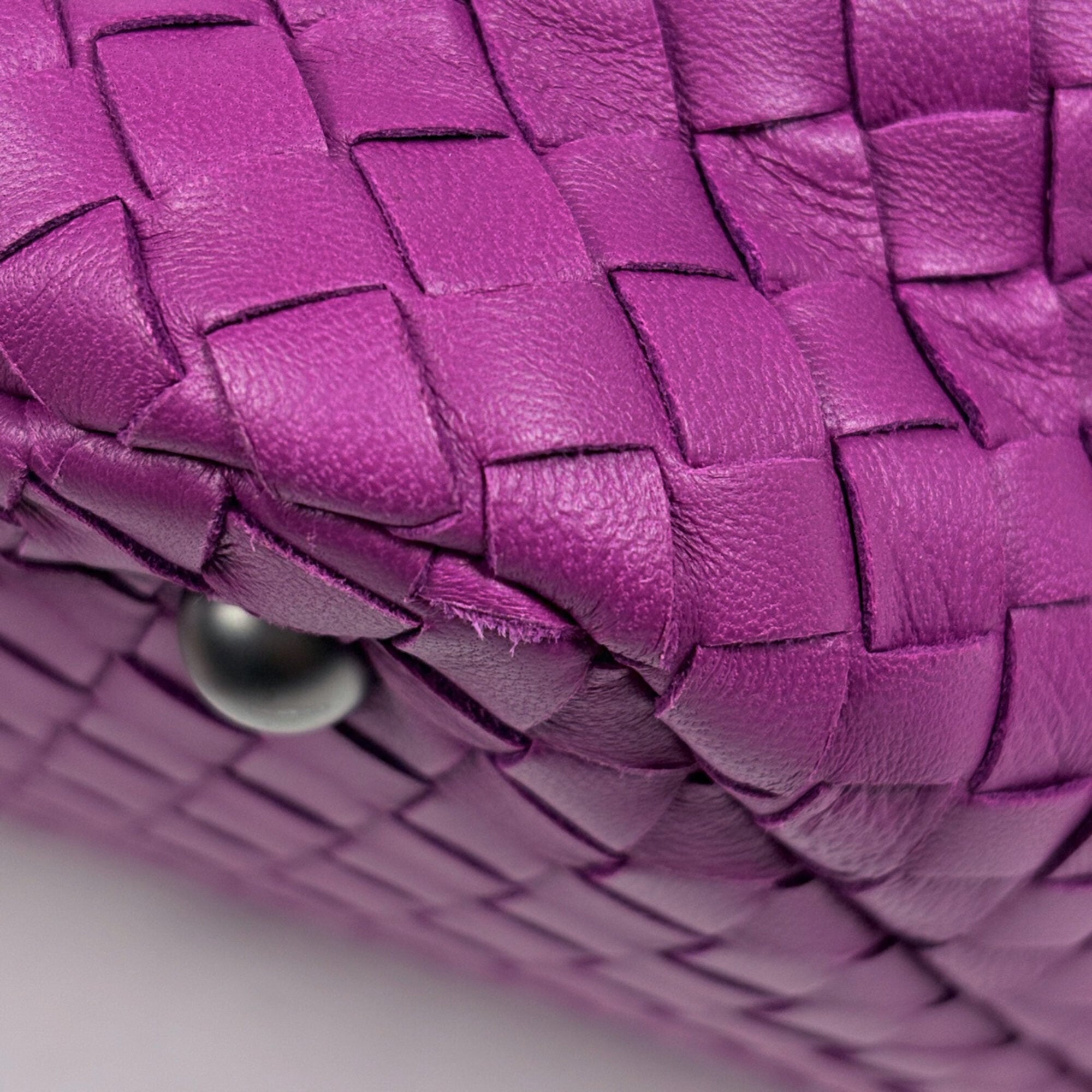Bottega Veneta Intrecciato Purple Intrecciato Tote Bag (Pre-Owned)