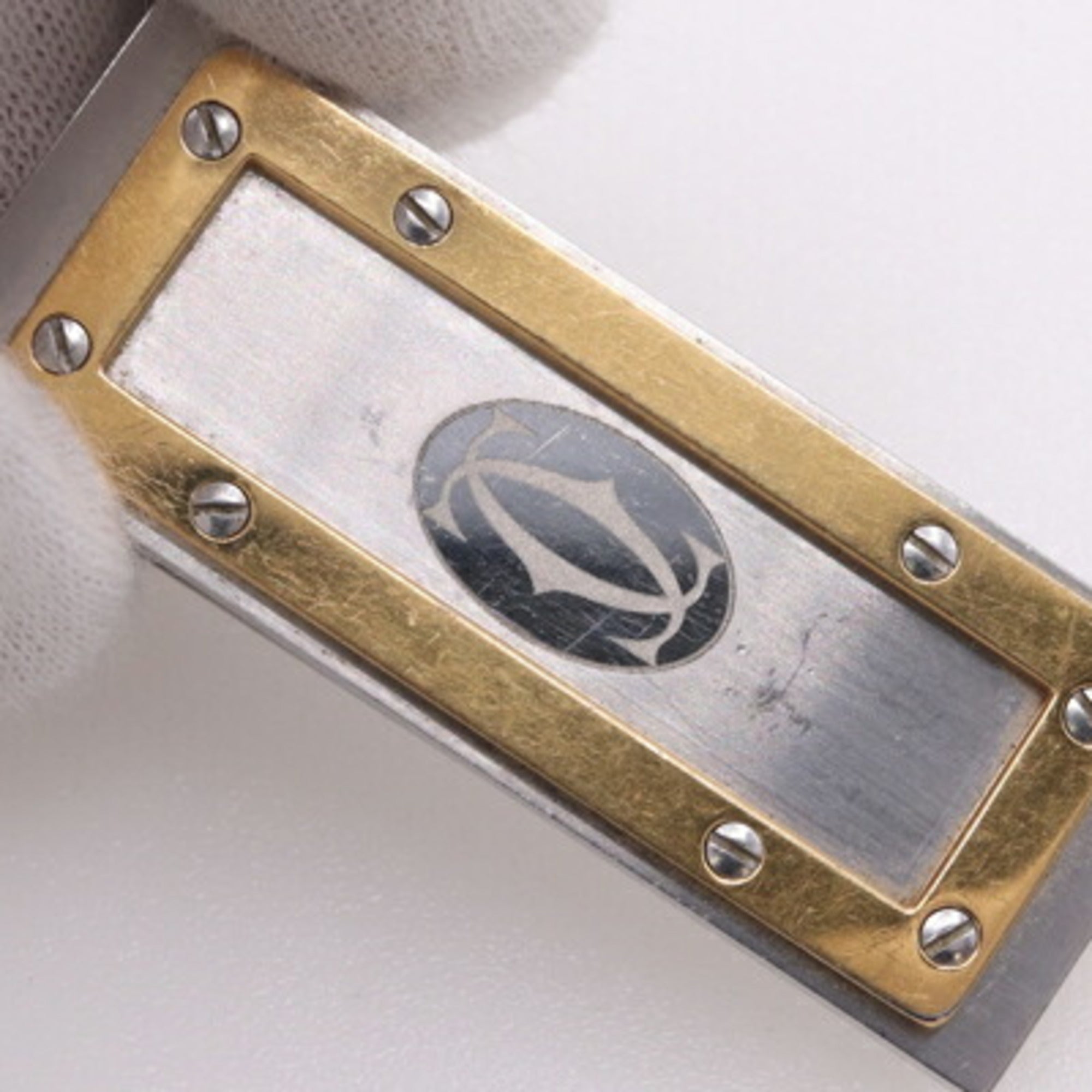Cartier Gold Silver Stainless Steel Money Clip (Pre-Owned)