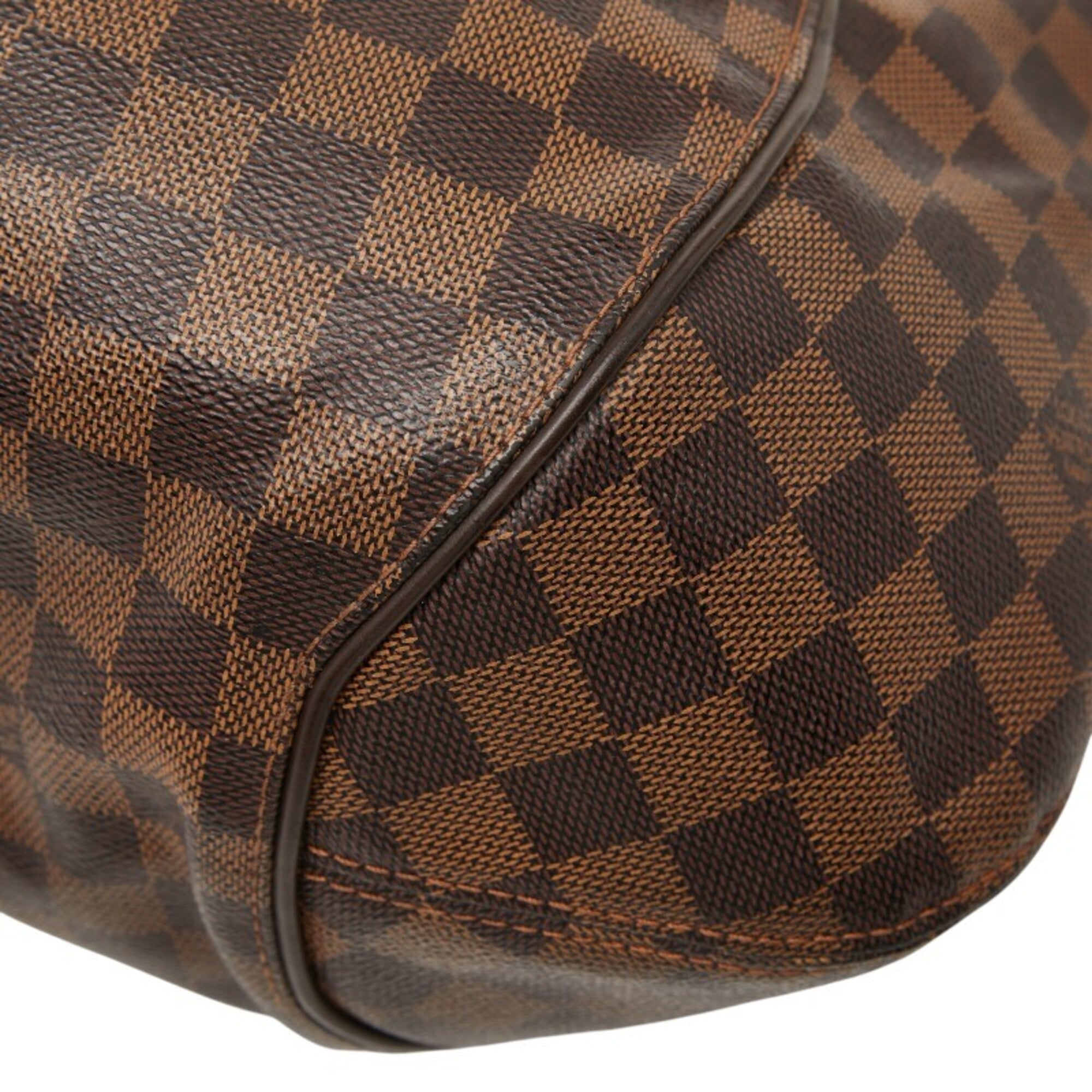 Louis Vuitton Brown Pvc Leather Handbag Tote Bag (Pre-Owned)