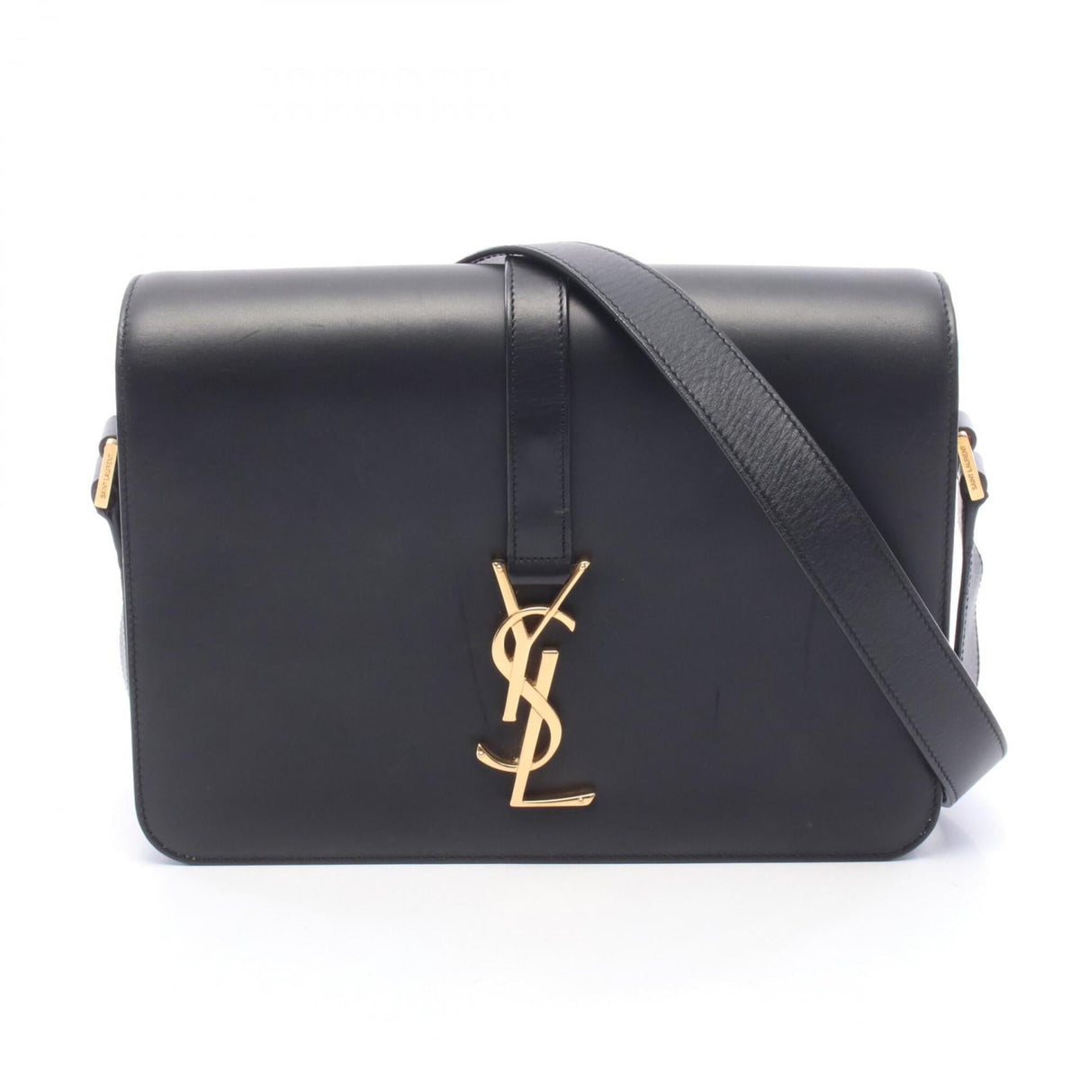 Saint Laurent Black Leather Handbag Shoulder Bag (Pre-Owned)