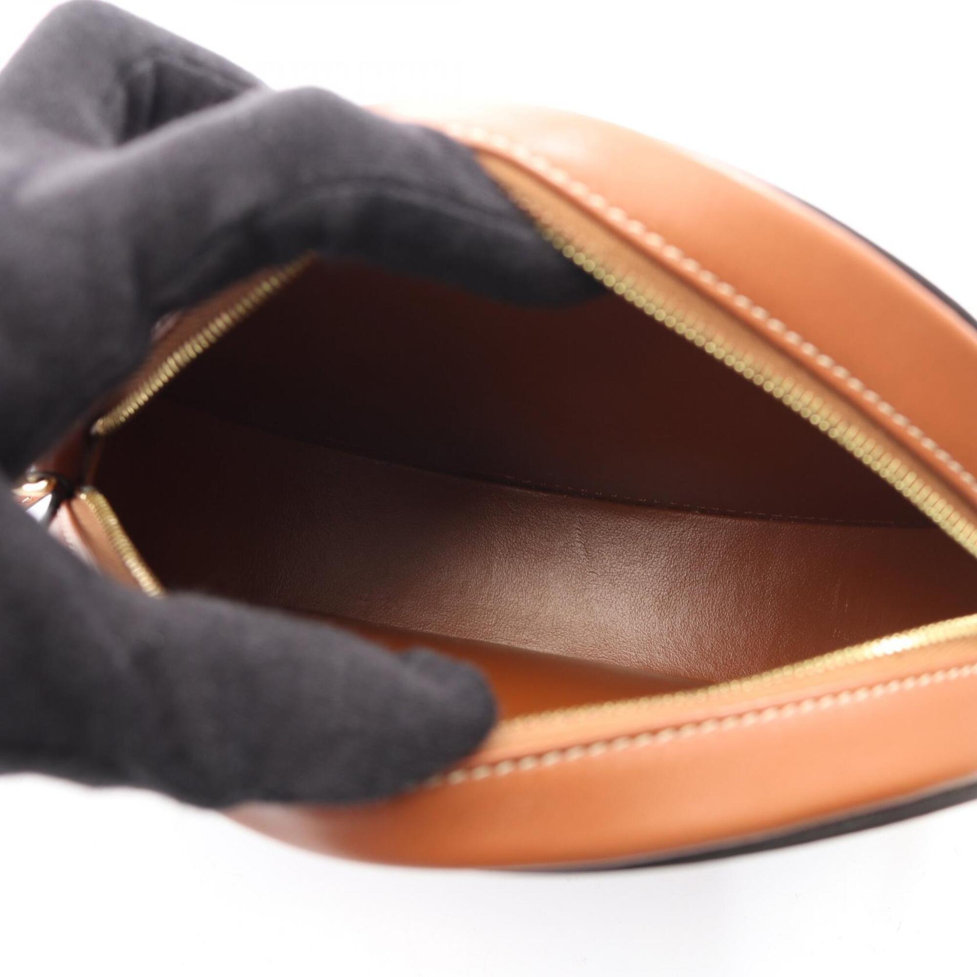 Celine Brown Leather Handbag Shoulder Bag (Pre-Owned)