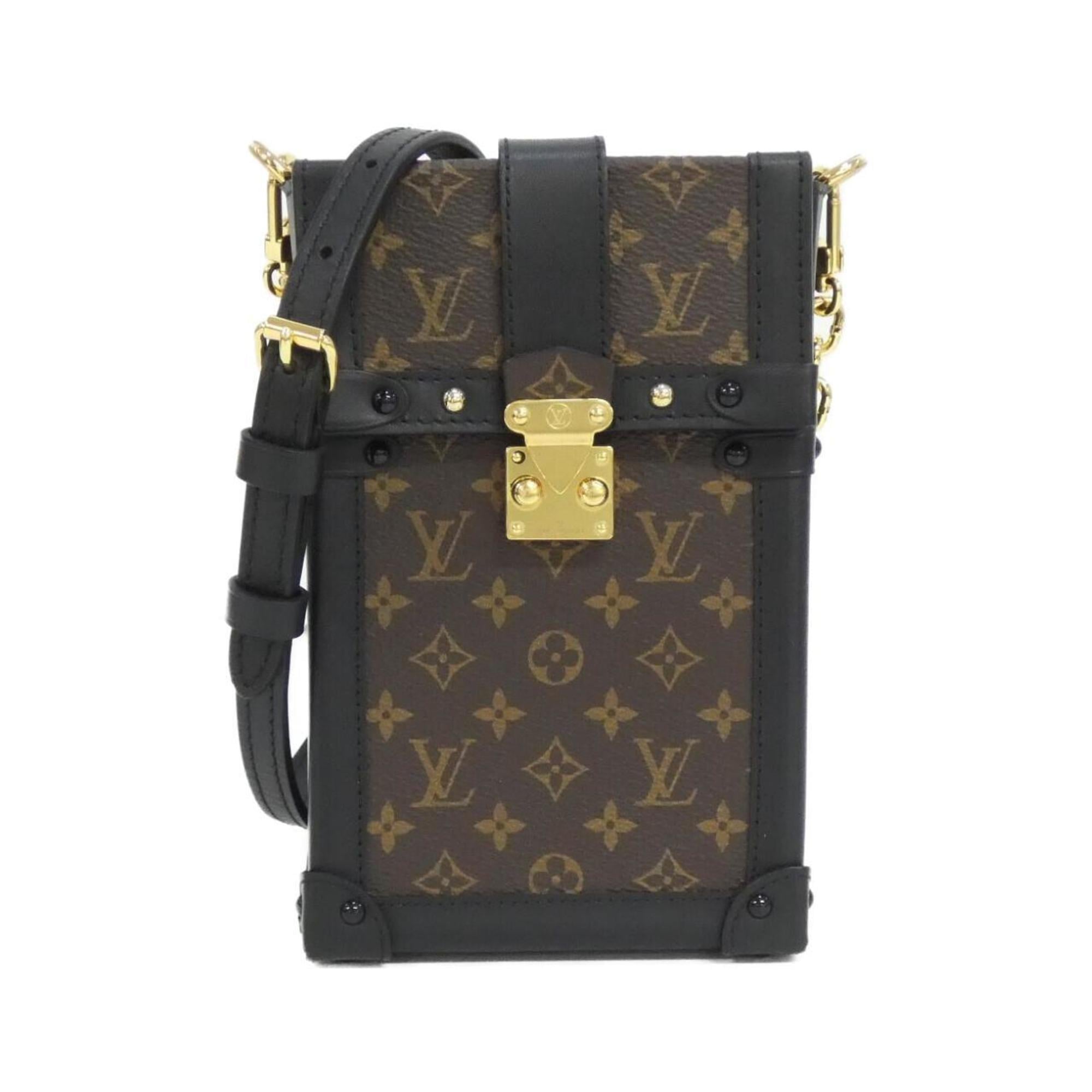 Louis Vuitton Monogram Marron Coated Canvas Pochette Shoulder Bag (Pre-Owned)