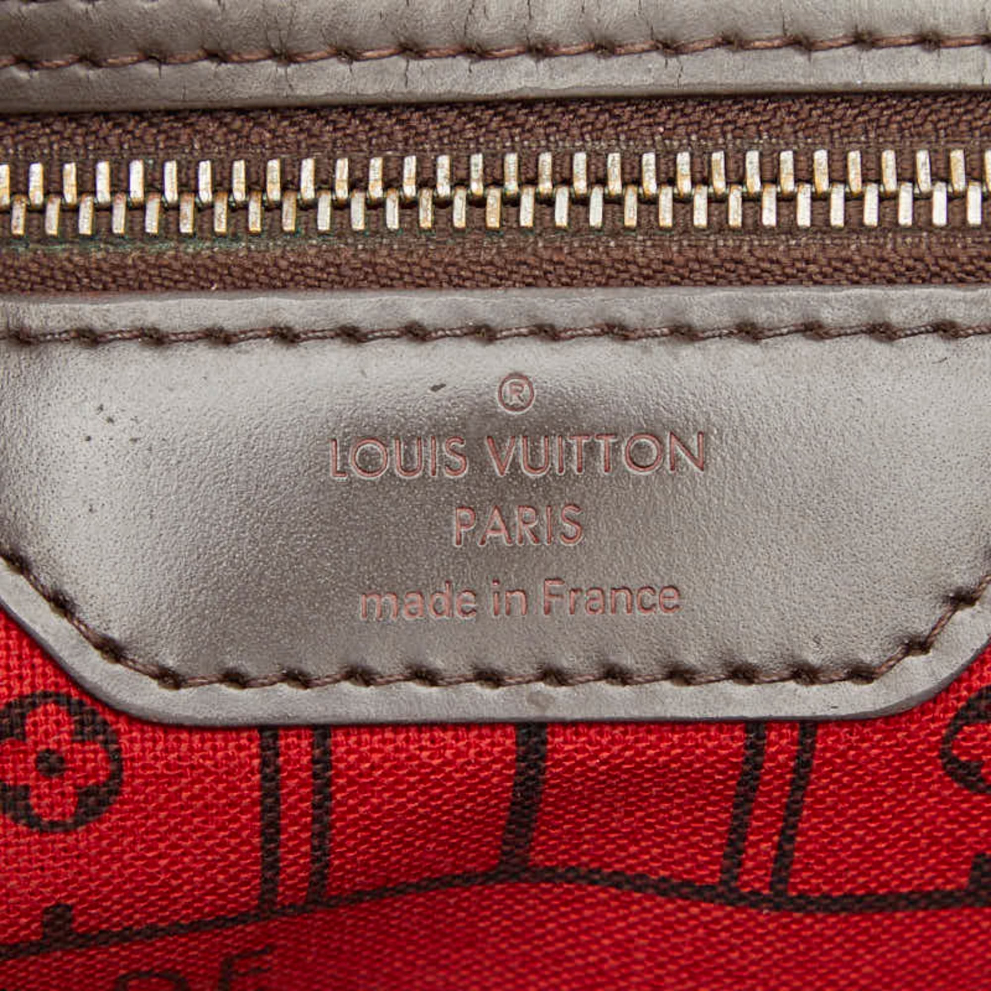 Louis Vuitton Brown Pvc Leather Tote Bag (Pre-Owned)