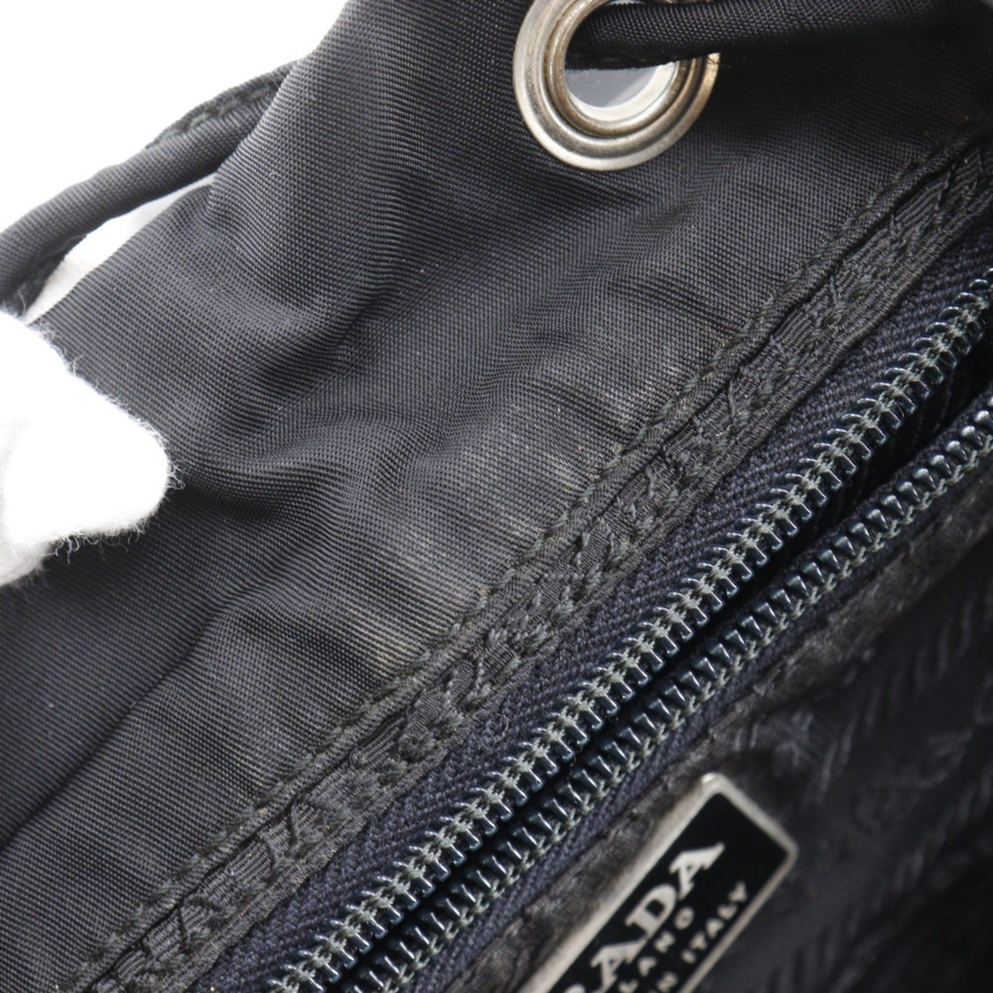 Prada Black Nylon Backpack Tote Bag (Pre-Owned)