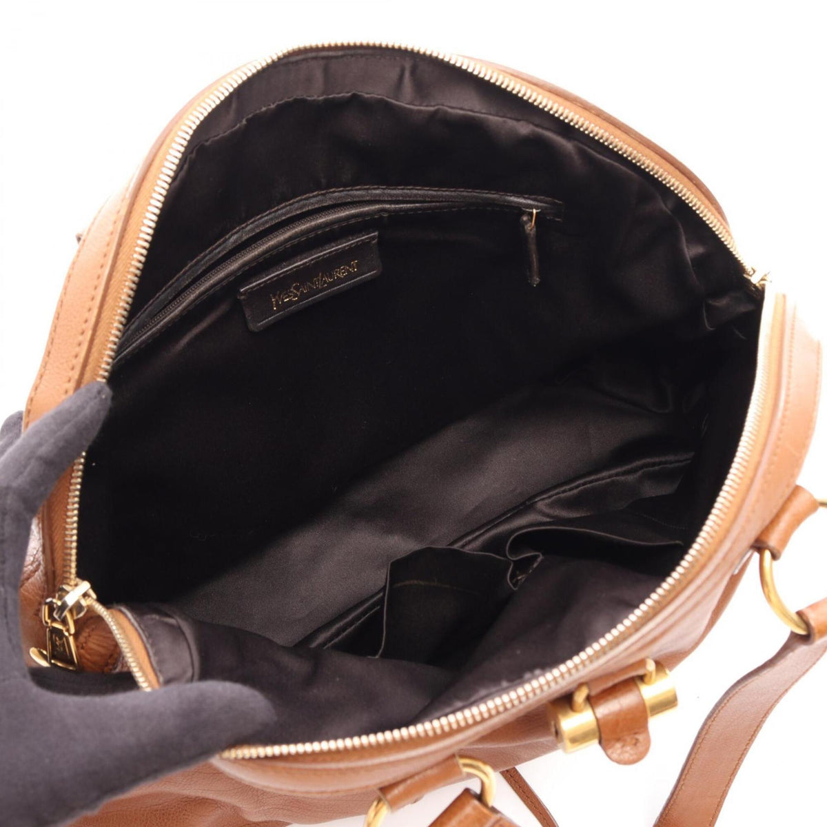 Yves Saint Laurent Brown Leather Handbag (Pre-Owned)