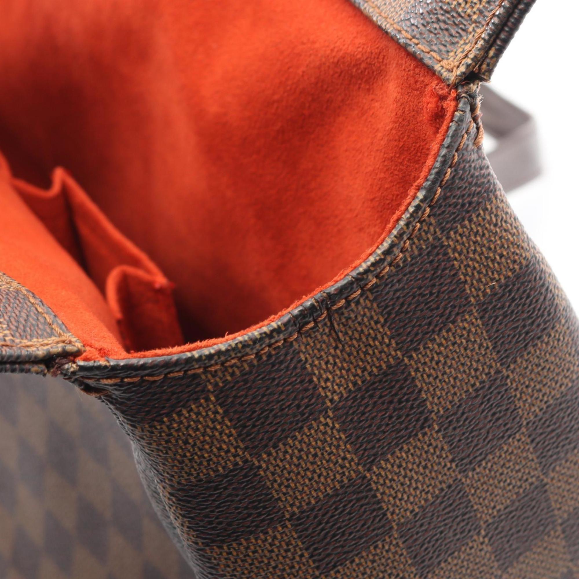 Louis Vuitton Brown Coated Canvas Pvc Leather Damier Canvas Tote Bag (Pre-Owned)