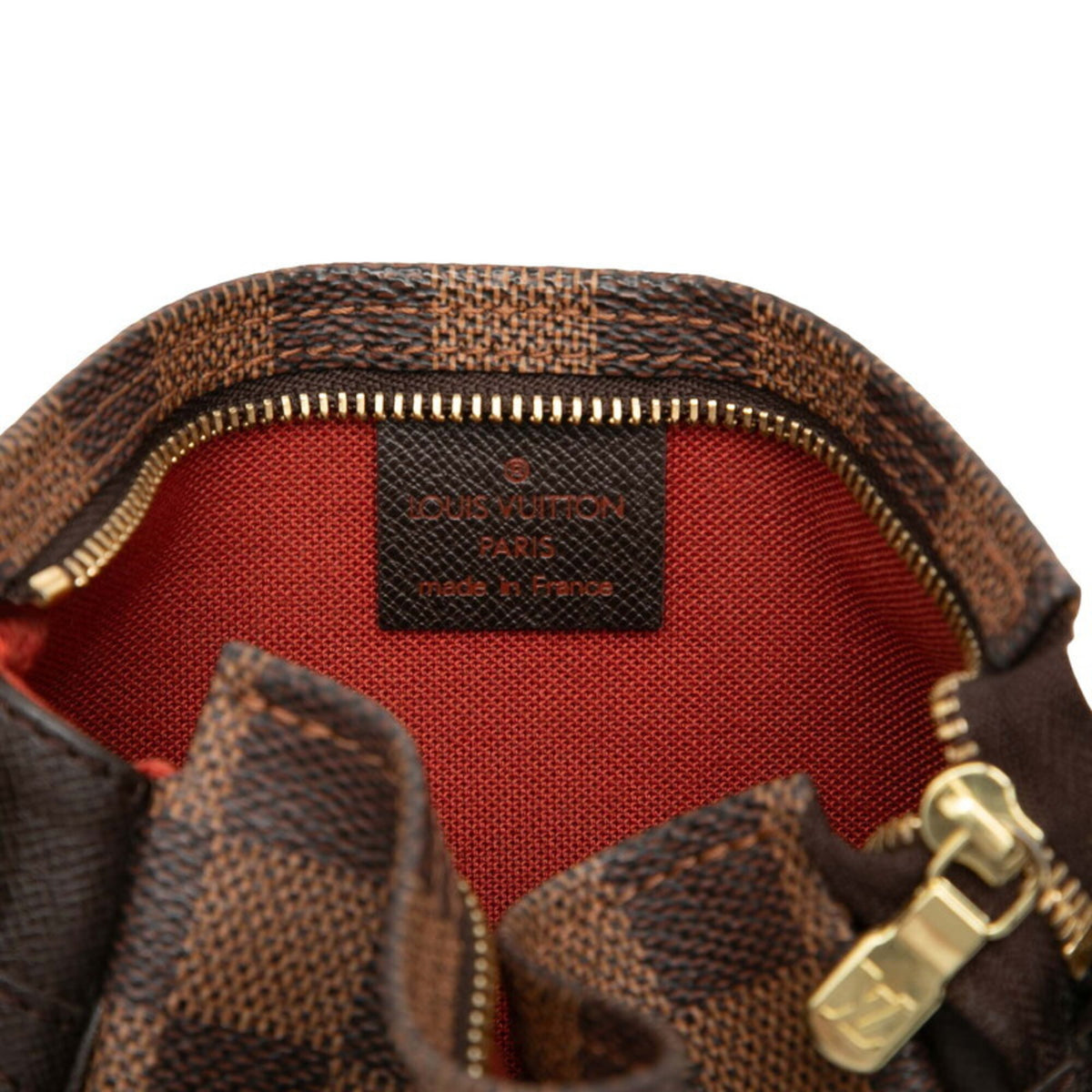 Louis Vuitton Brown Pvc Leather Handbag Pouch (Pre-Owned)