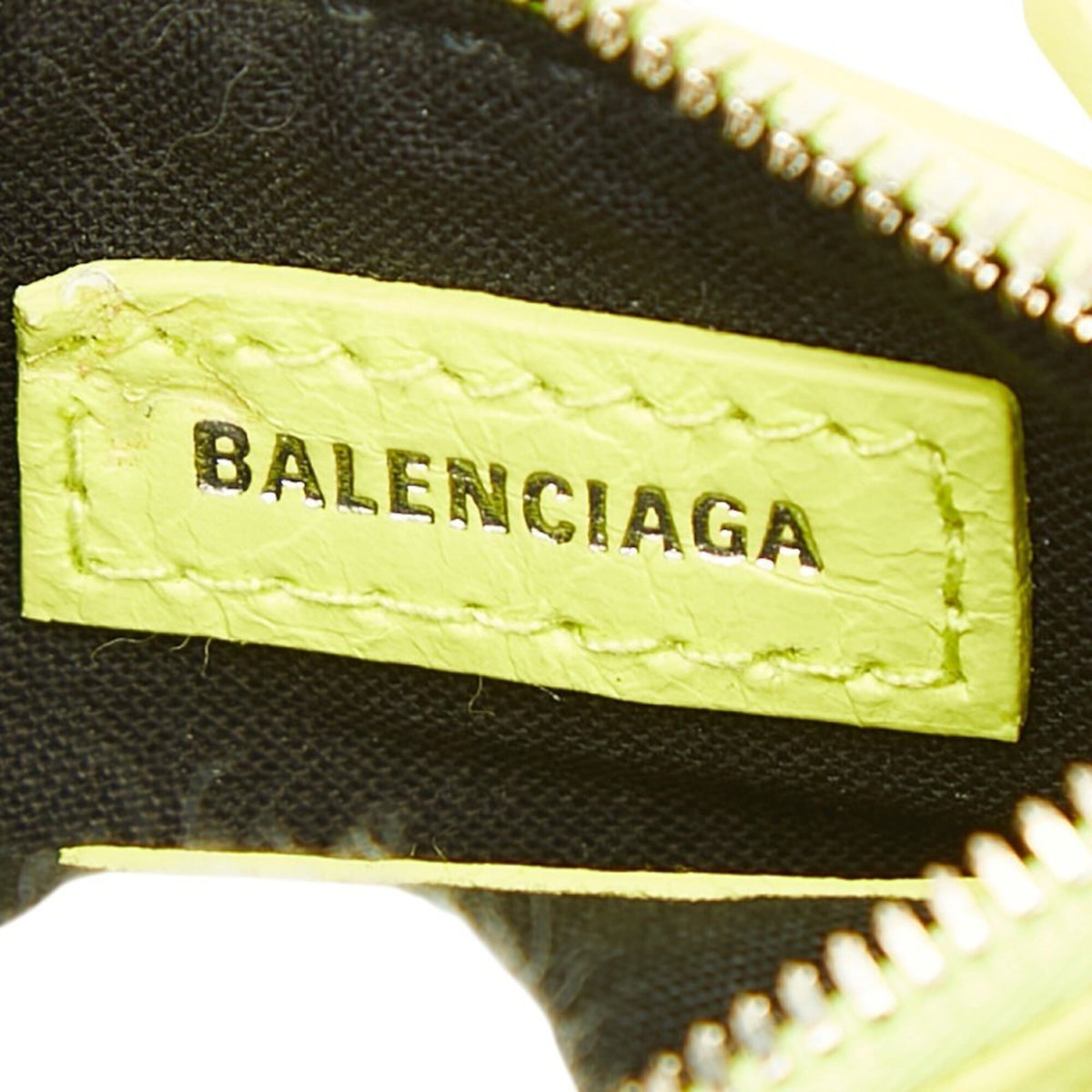Balenciaga Yellow Leather Coin Purse/Coin Case (Pre-Owned)