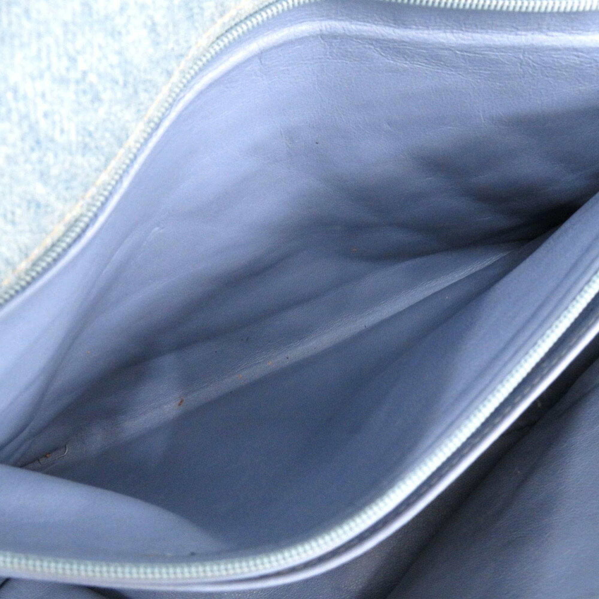 Chanel Blue Denim Plastic Shoulder Bag (Pre-Owned)