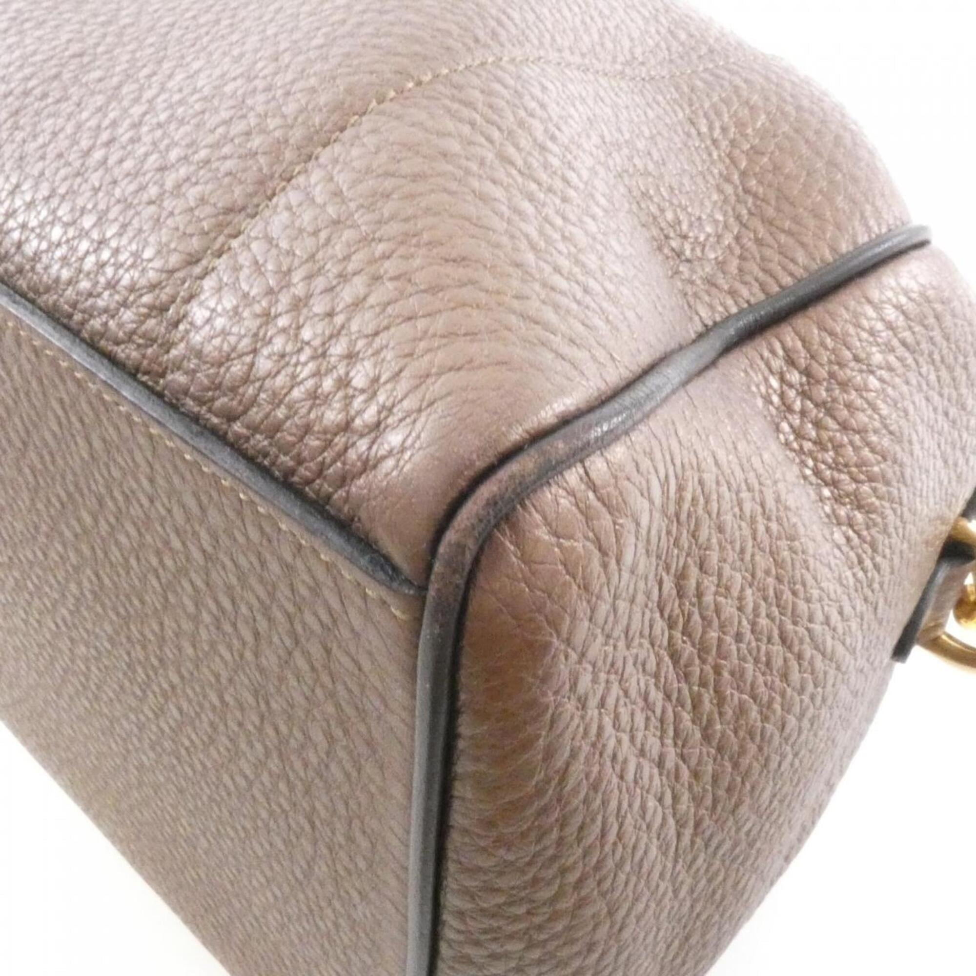 Loewe Bronze Leather Boston Bag (Pre-Owned)