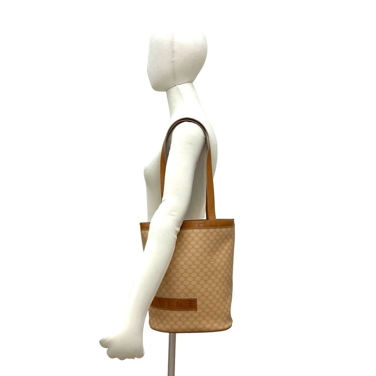Celine Brown Leather Pvc Shoulder Bag Tote Bag (Pre-Owned)