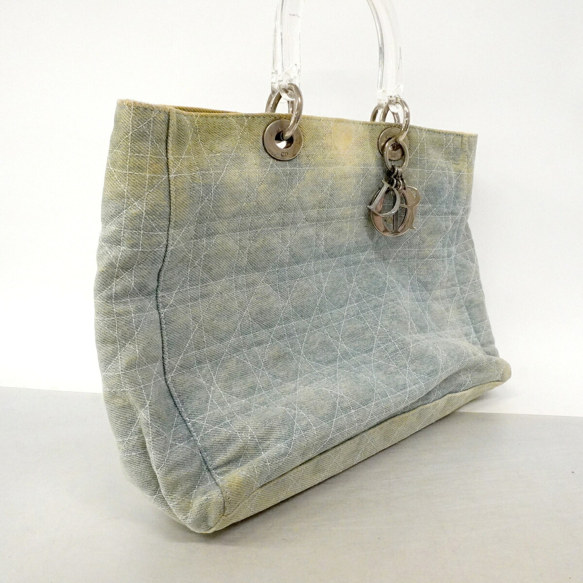 Christian Dior Blue Denim Tote Bag (Pre-Owned)