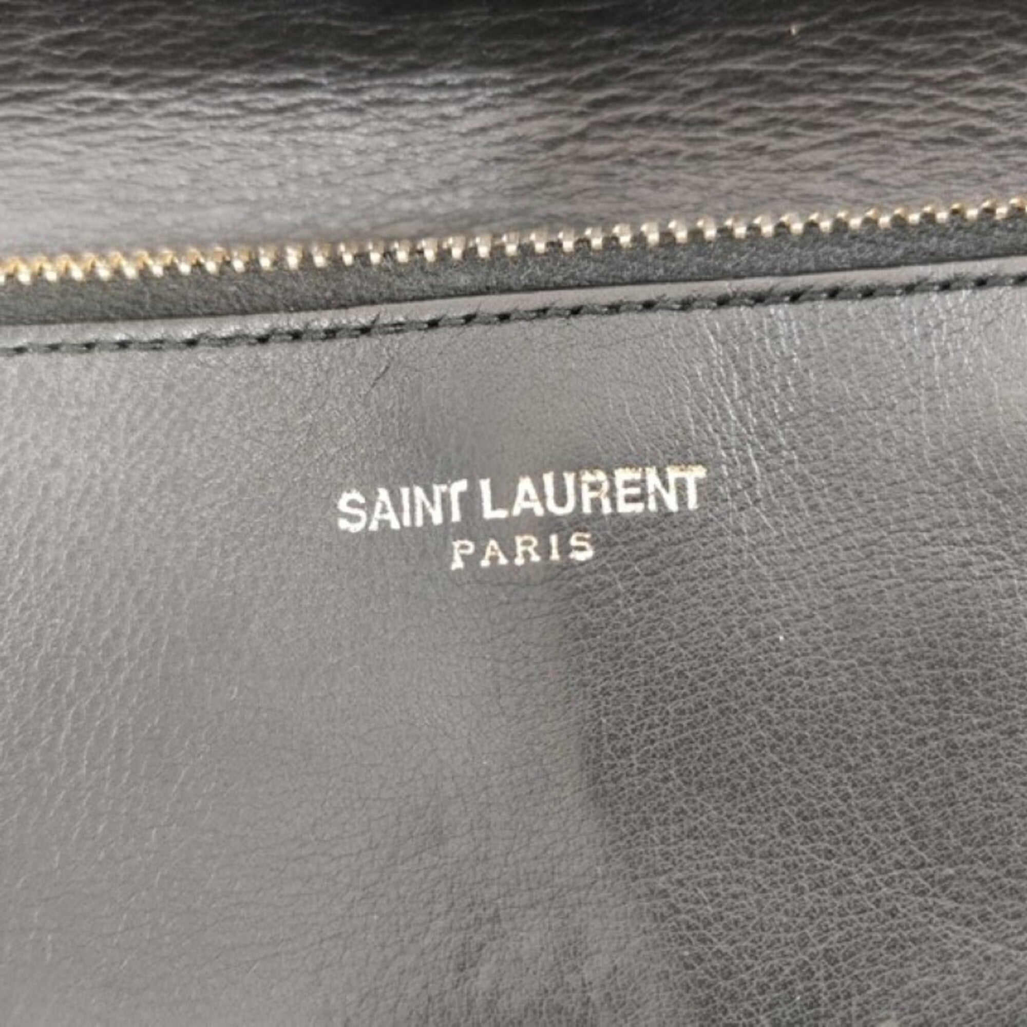 Yves Saint Laurent Brown Leather Wallet (Bi-Fold) (Pre-Owned)