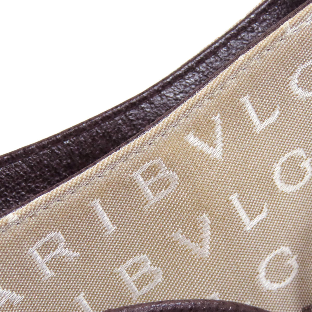 Bvlgari Beige Canvas Handbag (Pre-Owned)