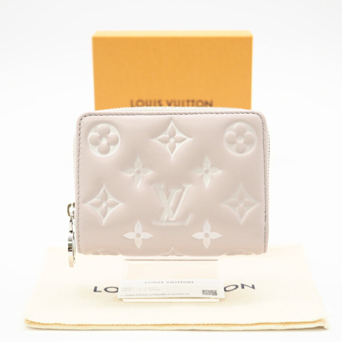 Louis Vuitton Gray Pink Leather Wallet (Bi-Fold) (Pre-Owned)