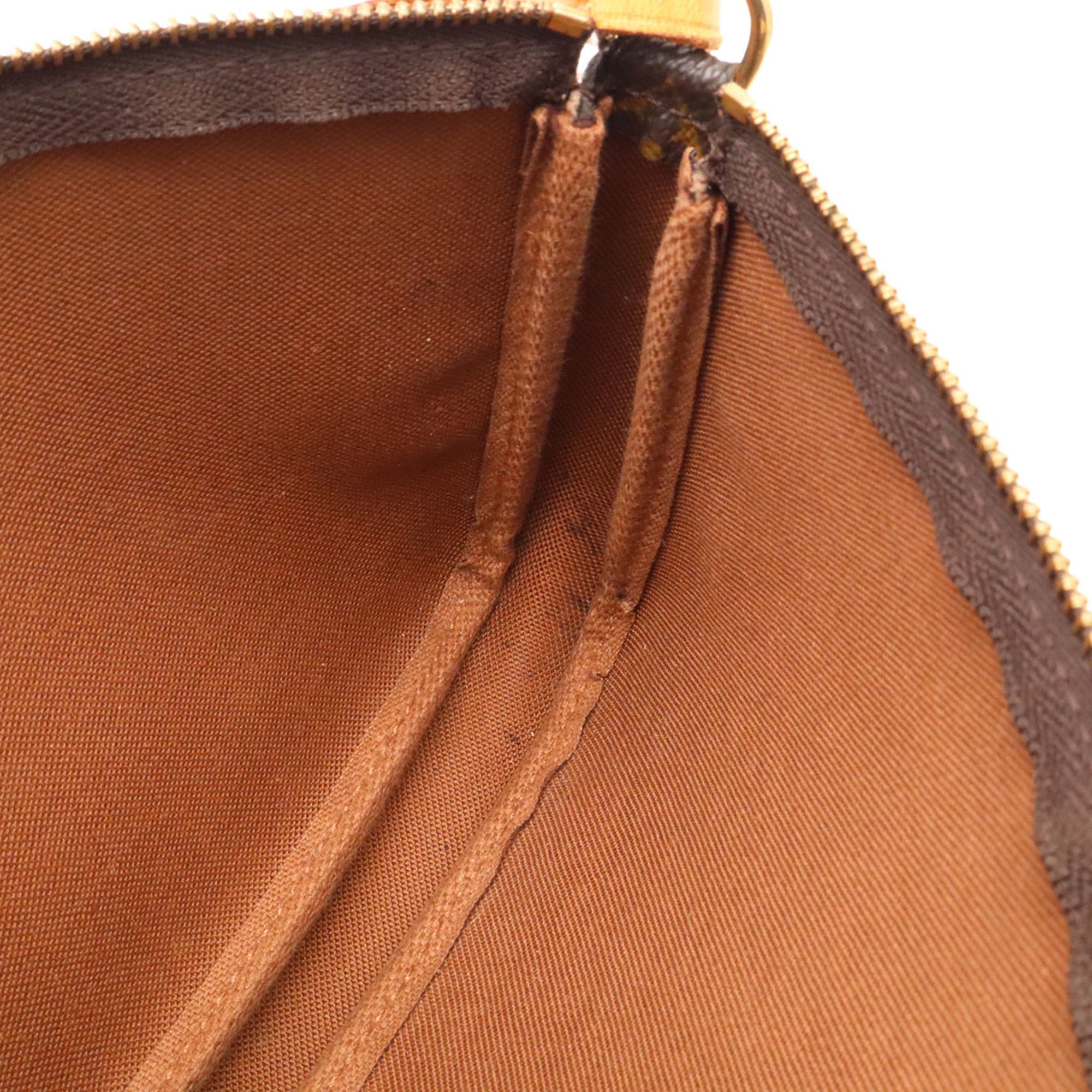 Louis Vuitton Brown Monogram Canvas Handbag Pochette Pouch (Pre-Owned)