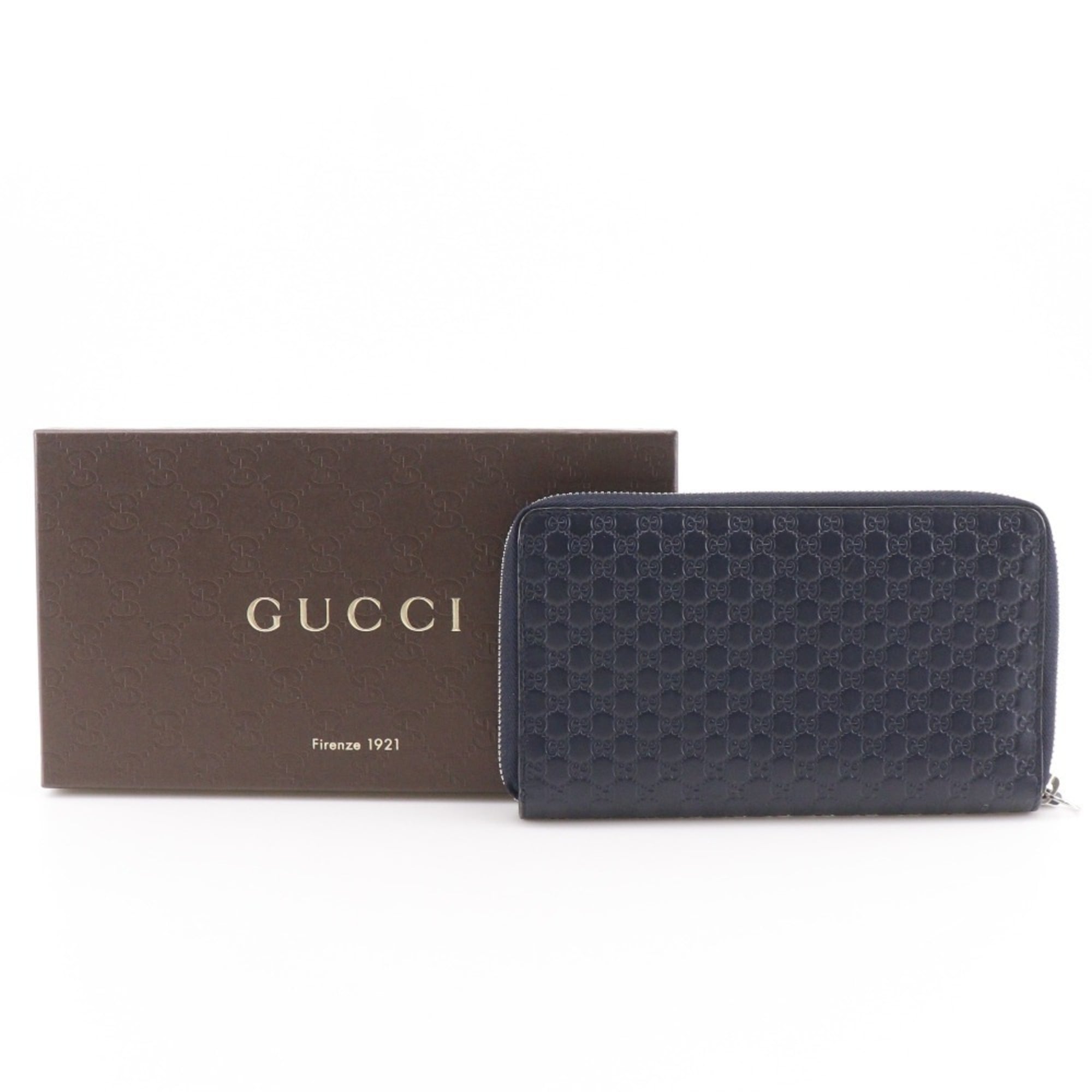 Gucci Black Leather Long Wallet (Bi-Fold) (Pre-Owned)