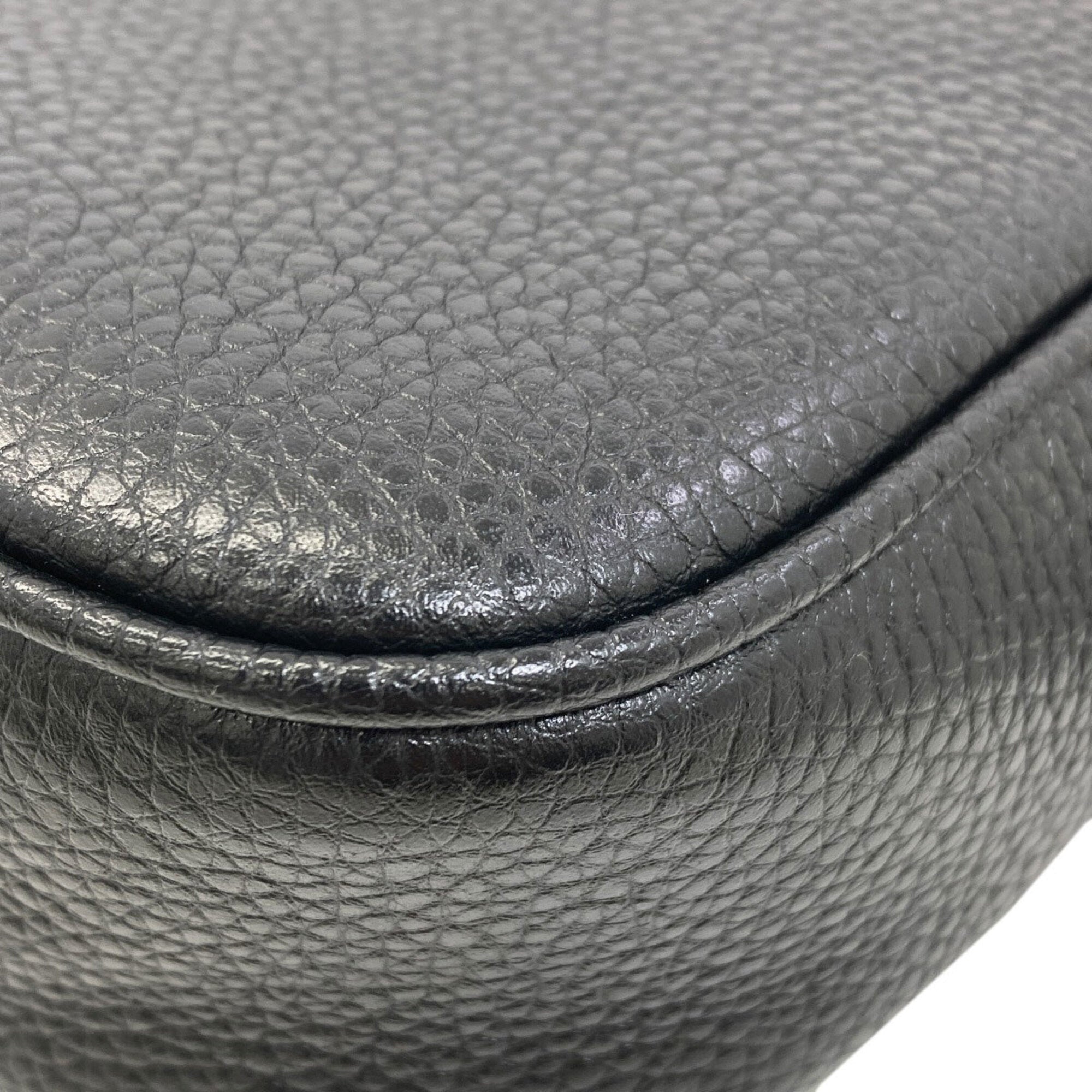 Gucci Black Leather Shoulder Bag (Pre-Owned)
