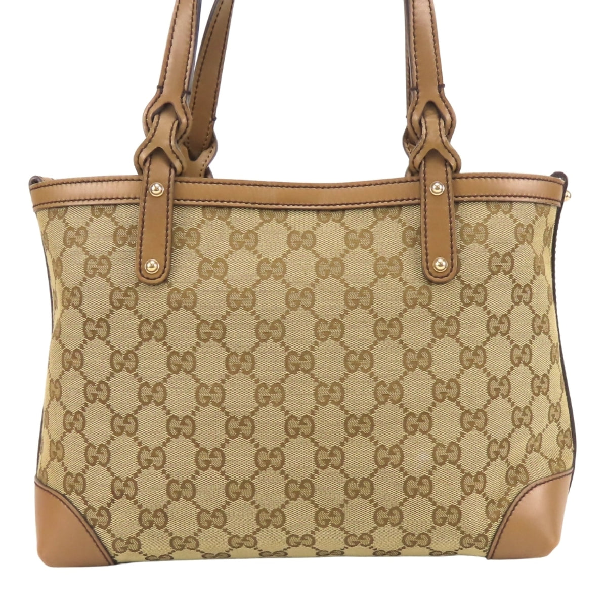 Gucci Brown Gg Canvas Pouch Tote Bag (Pre-Owned)