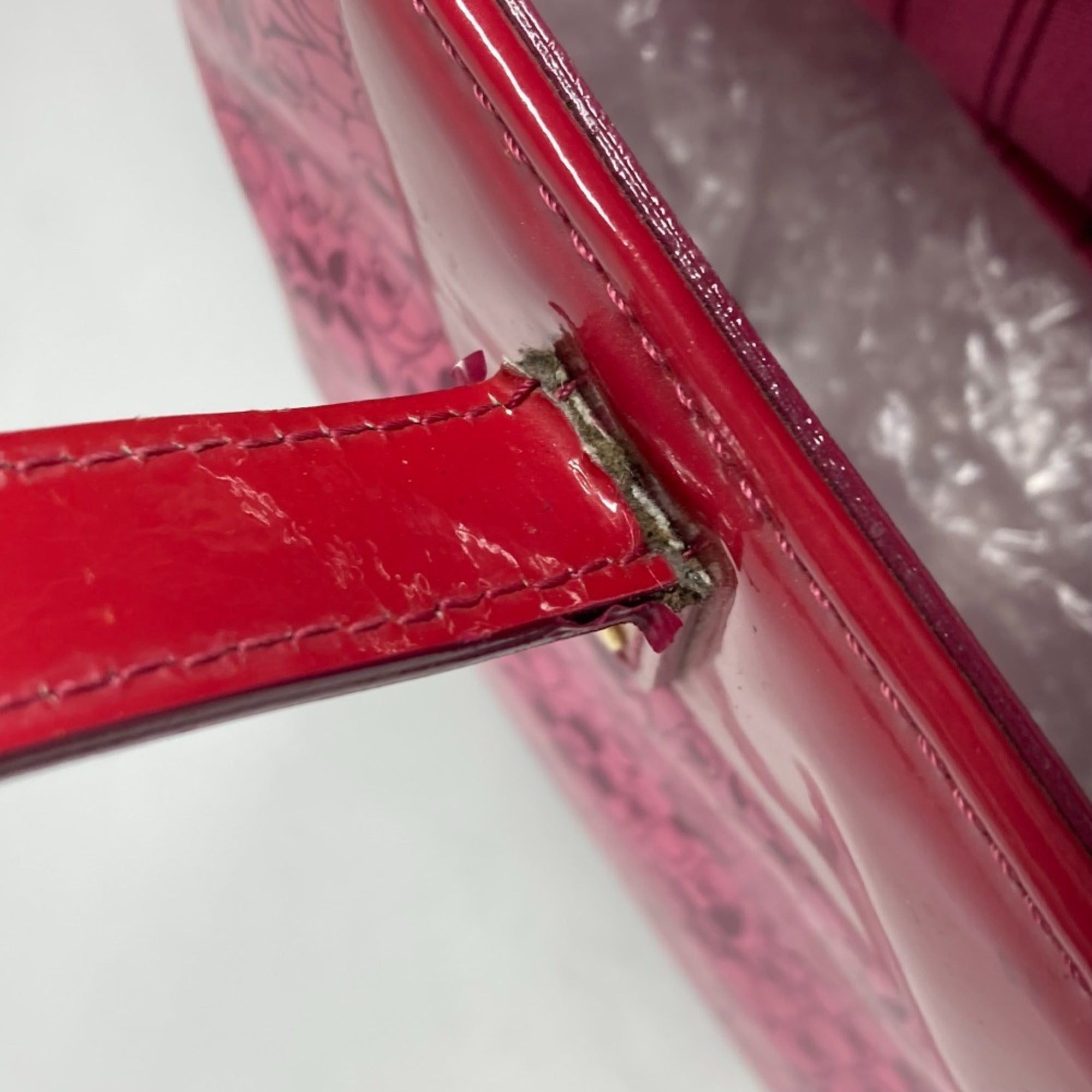 Louis Vuitton Pink Pvc Leather Shoulder Bag Tote Bag (Pre-Owned)