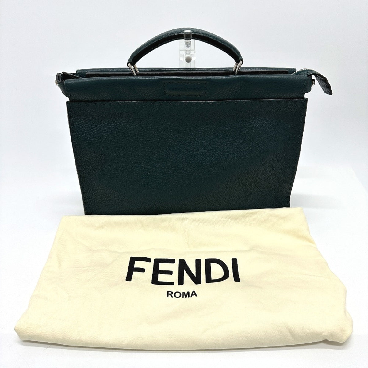 Fendi Blue Leather Briefcase (Pre-Owned)