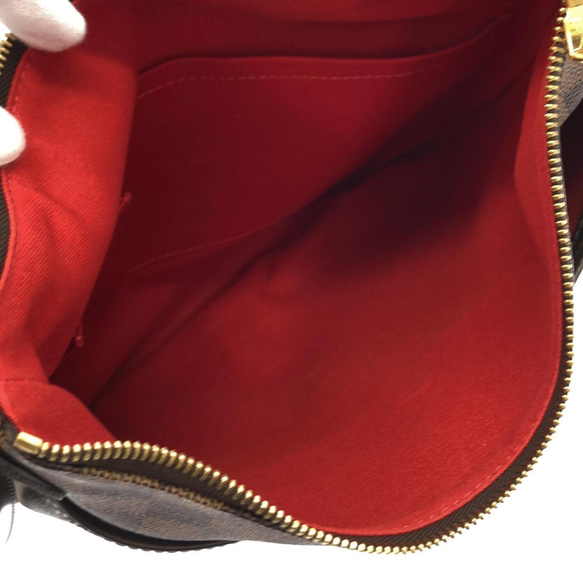 Louis Vuitton Brown Coated Canvas Shoulder Bag (Pre-Owned)
