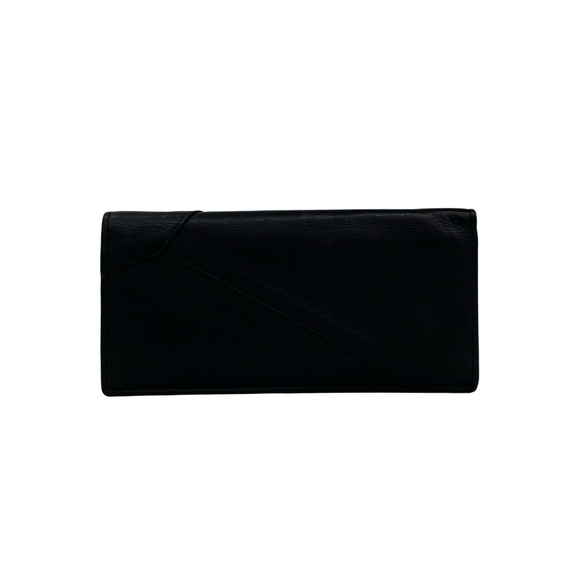 Loewe Black Leather Long Wallet (Bi-Fold) (Pre-Owned)