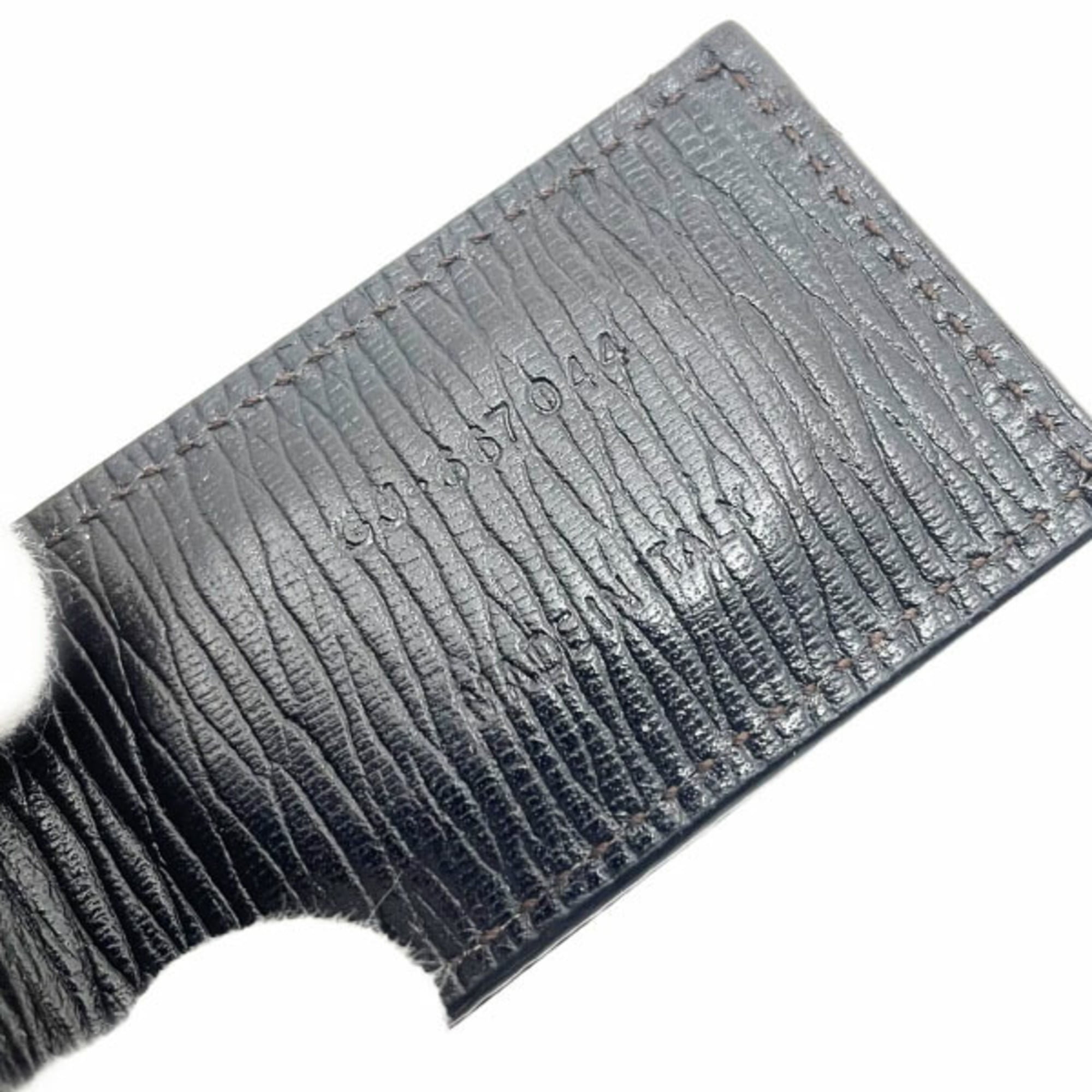 Salvatore Ferragamo Dark Brown Leather Money Clip (Pre-Owned)