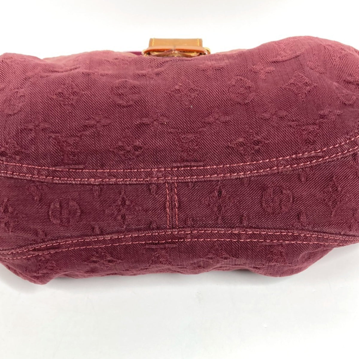 Louis Vuitton Monogram Denim Pink Rouge Fauviste Monogram Denim Shoulder Bag (Pre-Owned)
