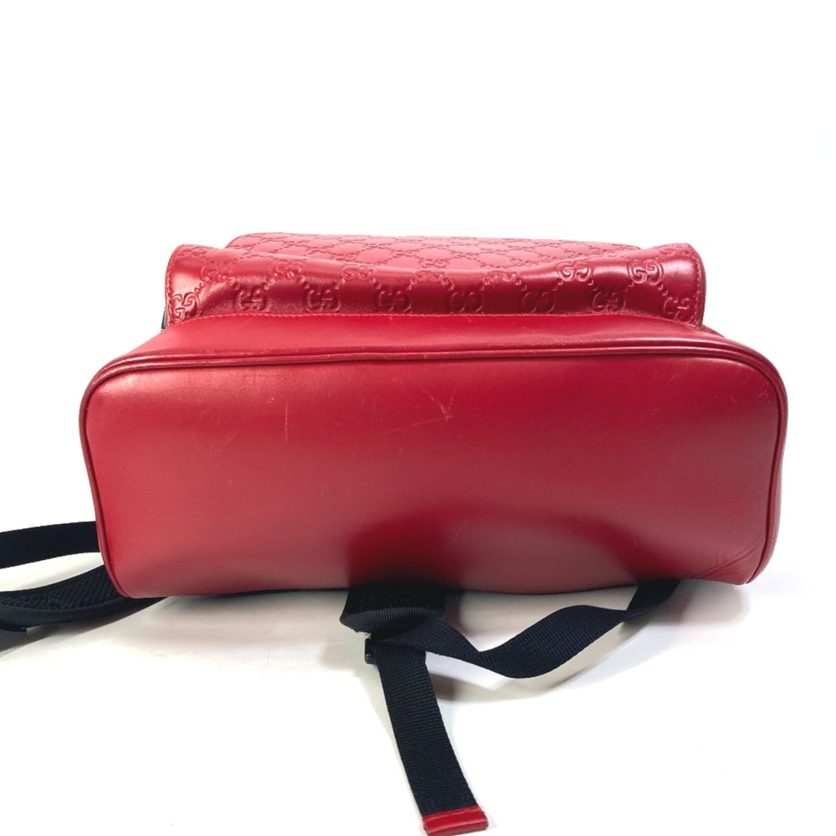 Gucci Red Leather Backpack (Pre-Owned)