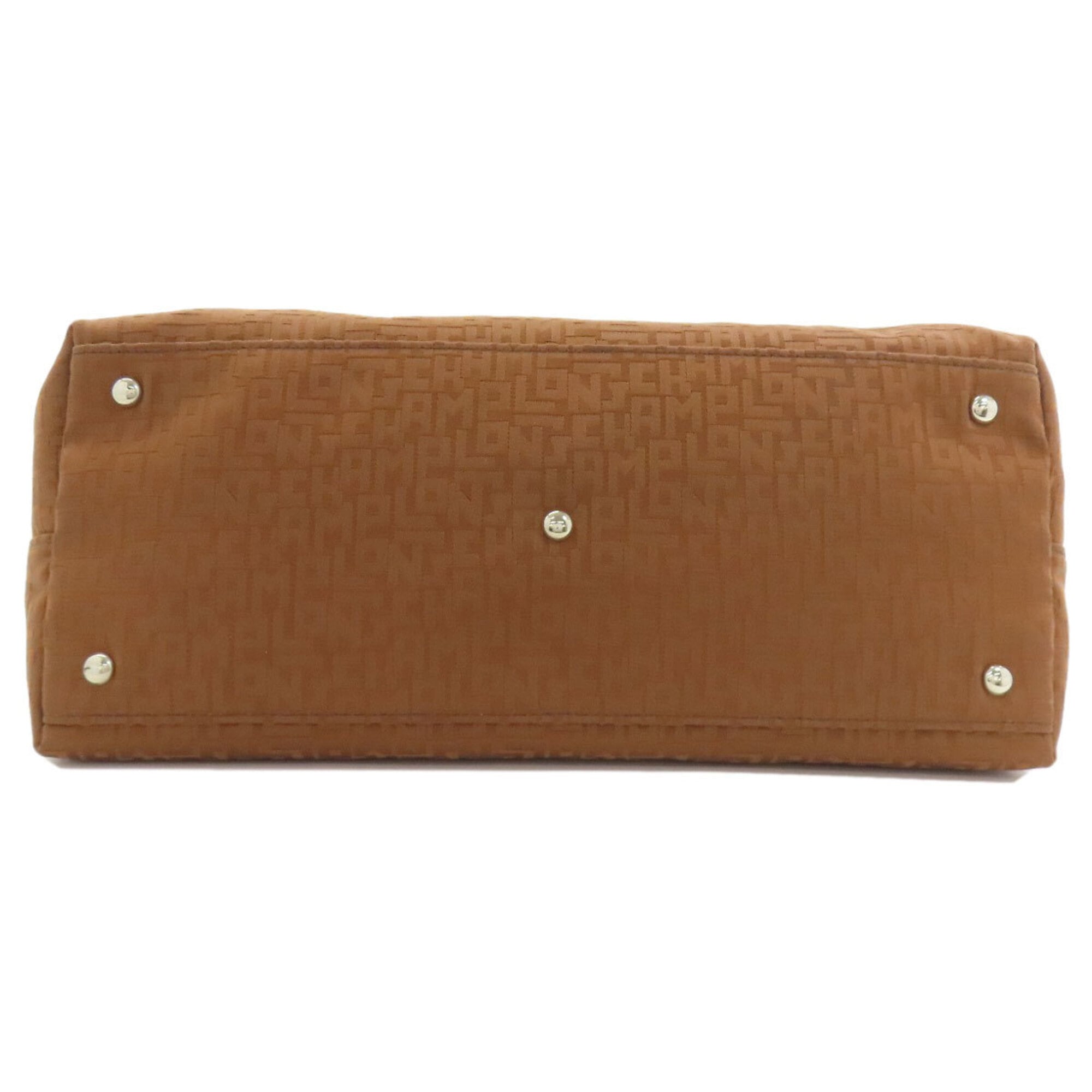 Longchamp Brown Canvas Tote Bag (Pre-Owned)