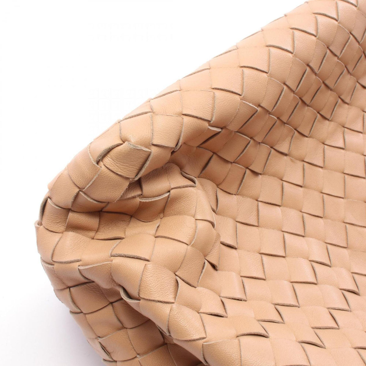 Bottega Veneta Beige Leather Handbag Tote Bag (Pre-Owned)