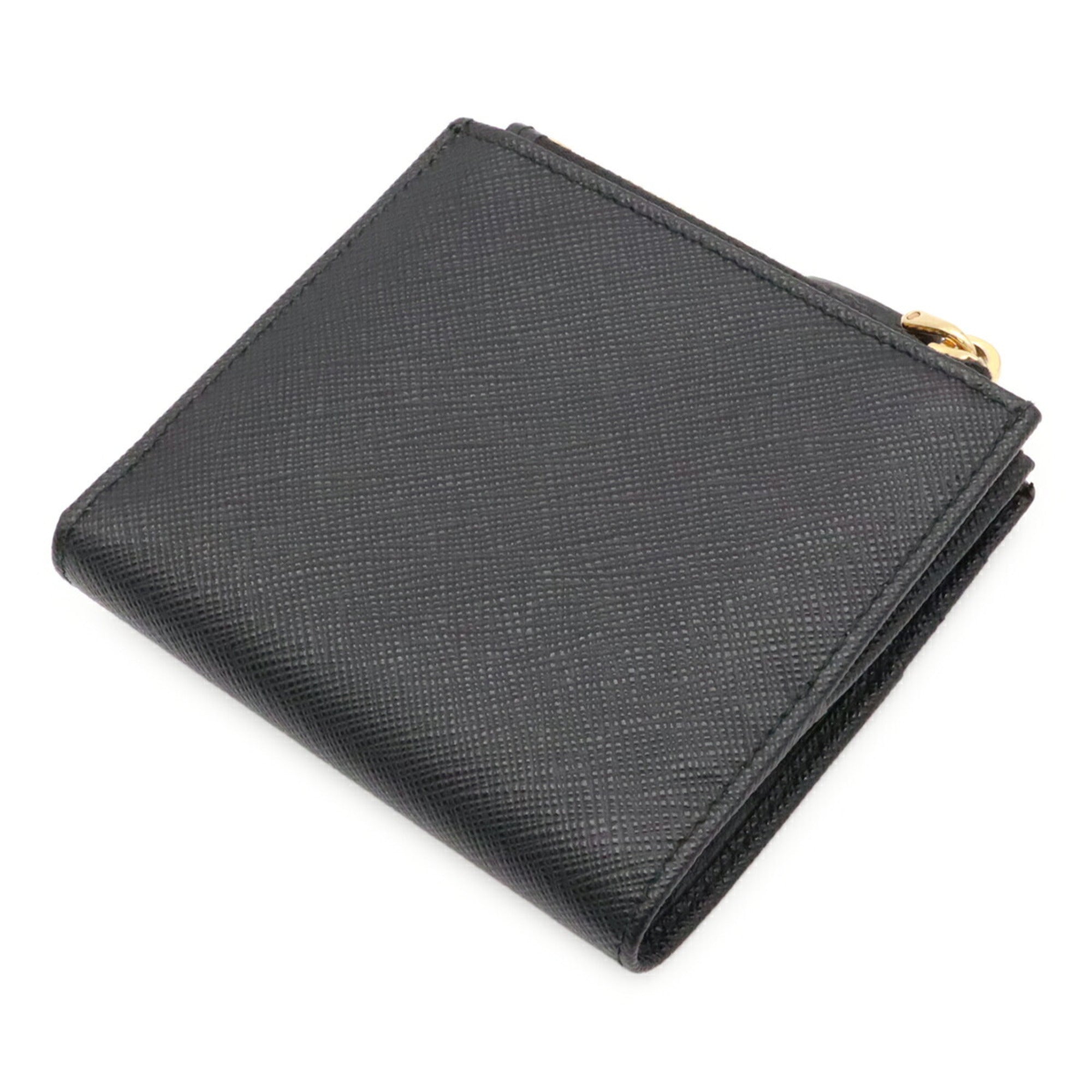 Prada Black Nero Leather Wallet (Bi-Fold) (Pre-Owned)