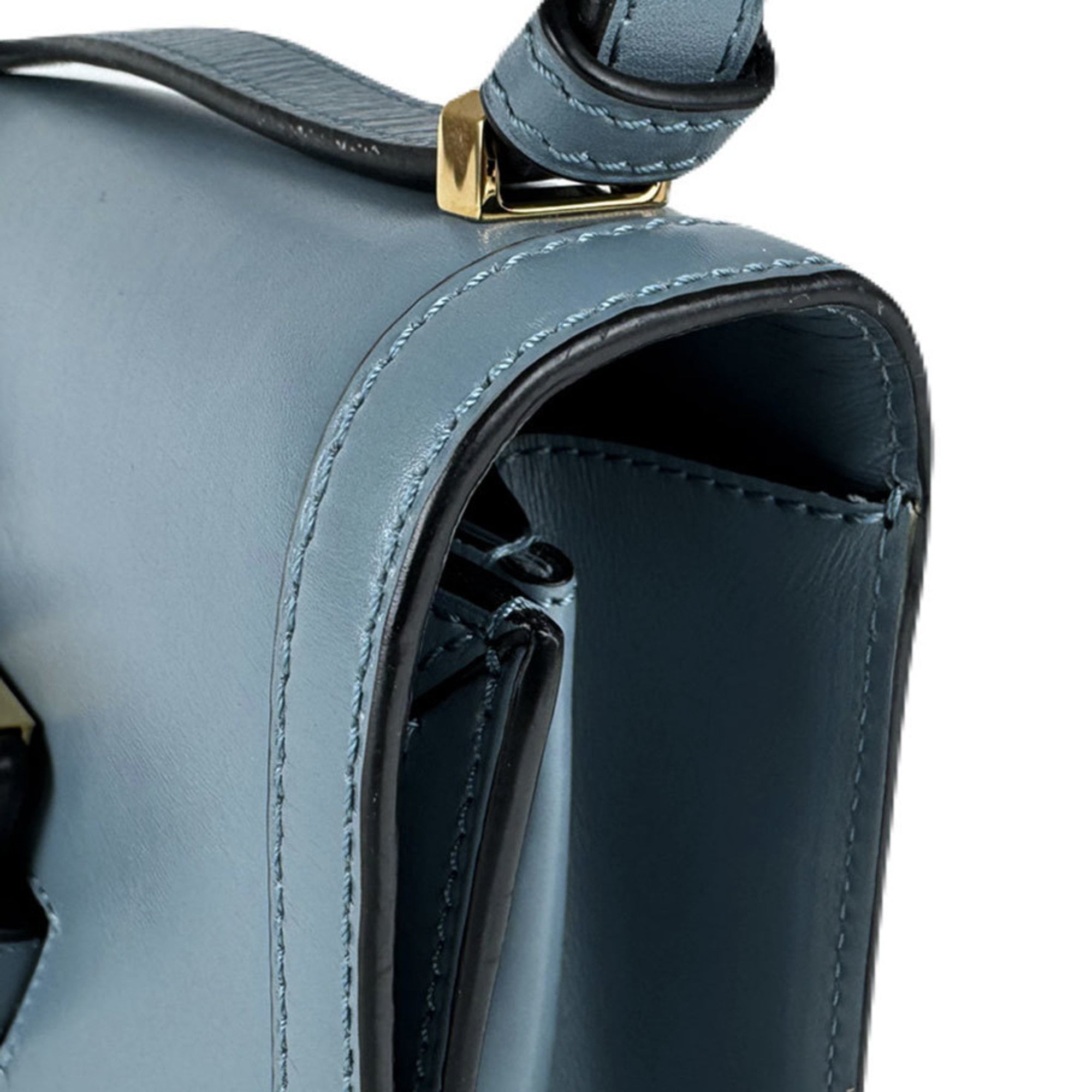 Loewe Blue Leather Shoulder Bag (Pre-Owned)