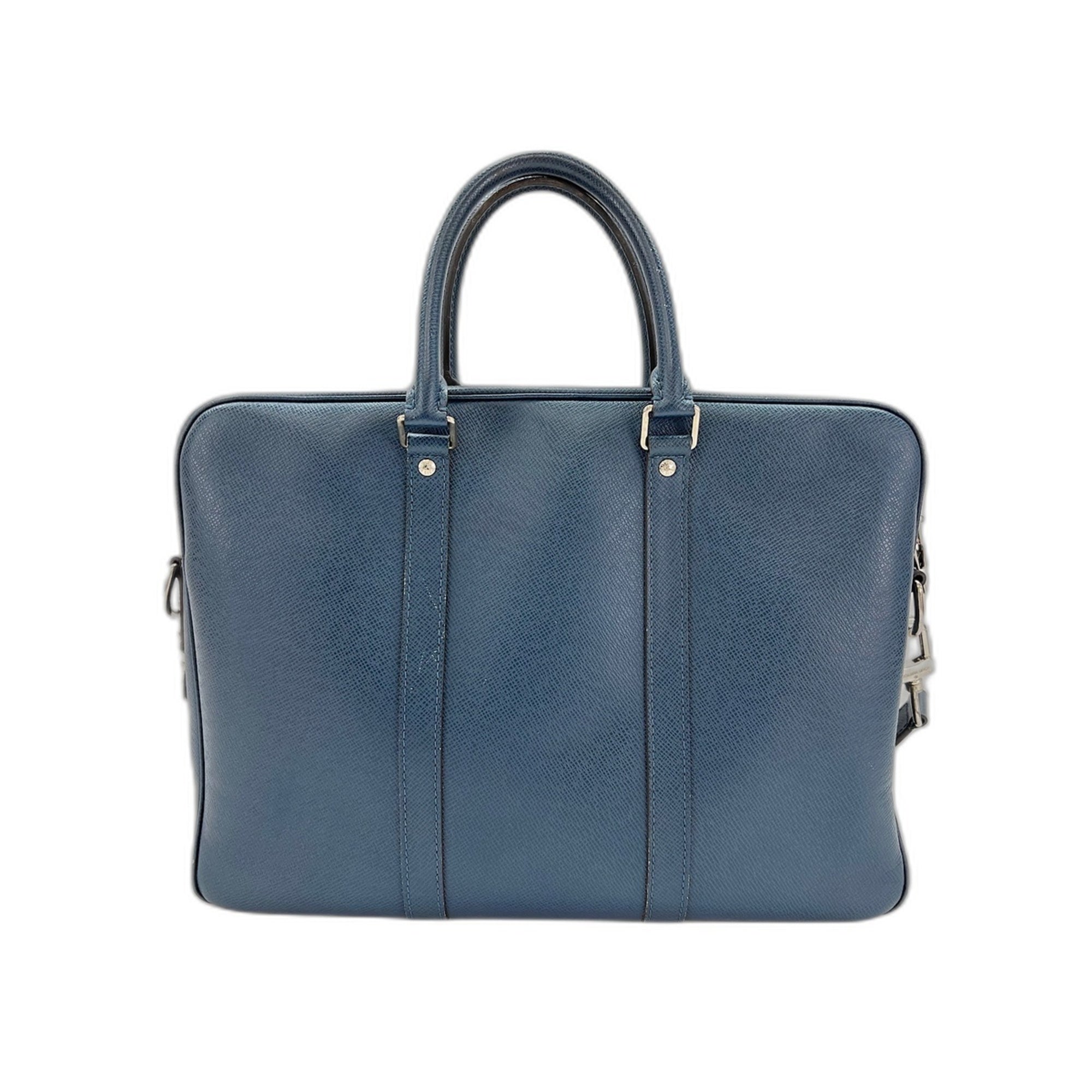 Louis Vuitton Taiga Blue Taiga Leather Handbag (Pre-Owned)