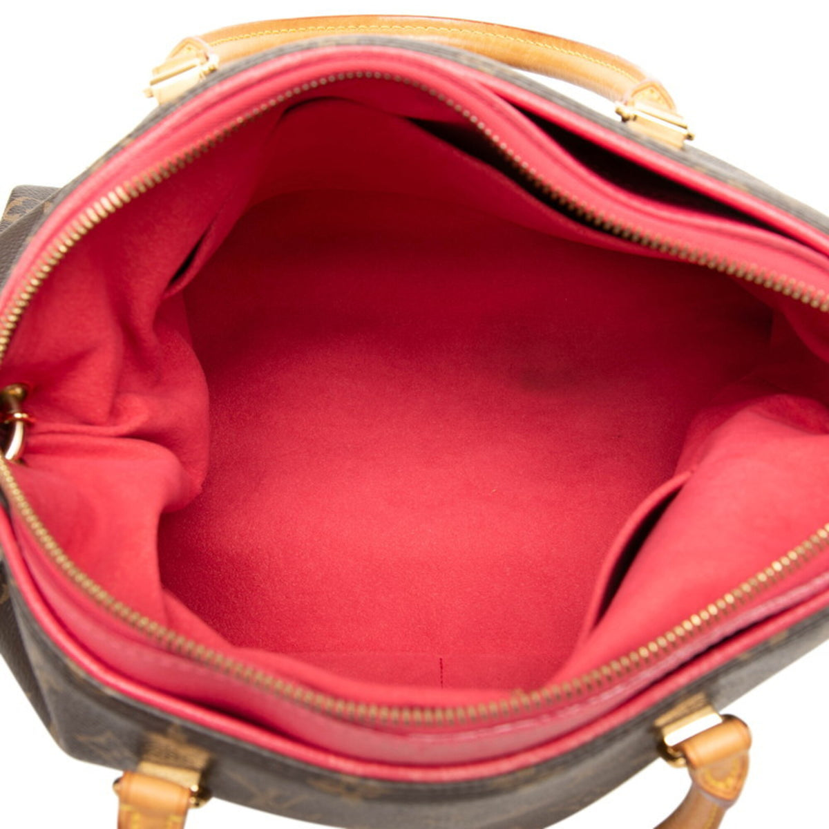 Louis Vuitton Monogram Brown Pink Pvc Leather Handbag Shoulder Bag (Pre-Owned)