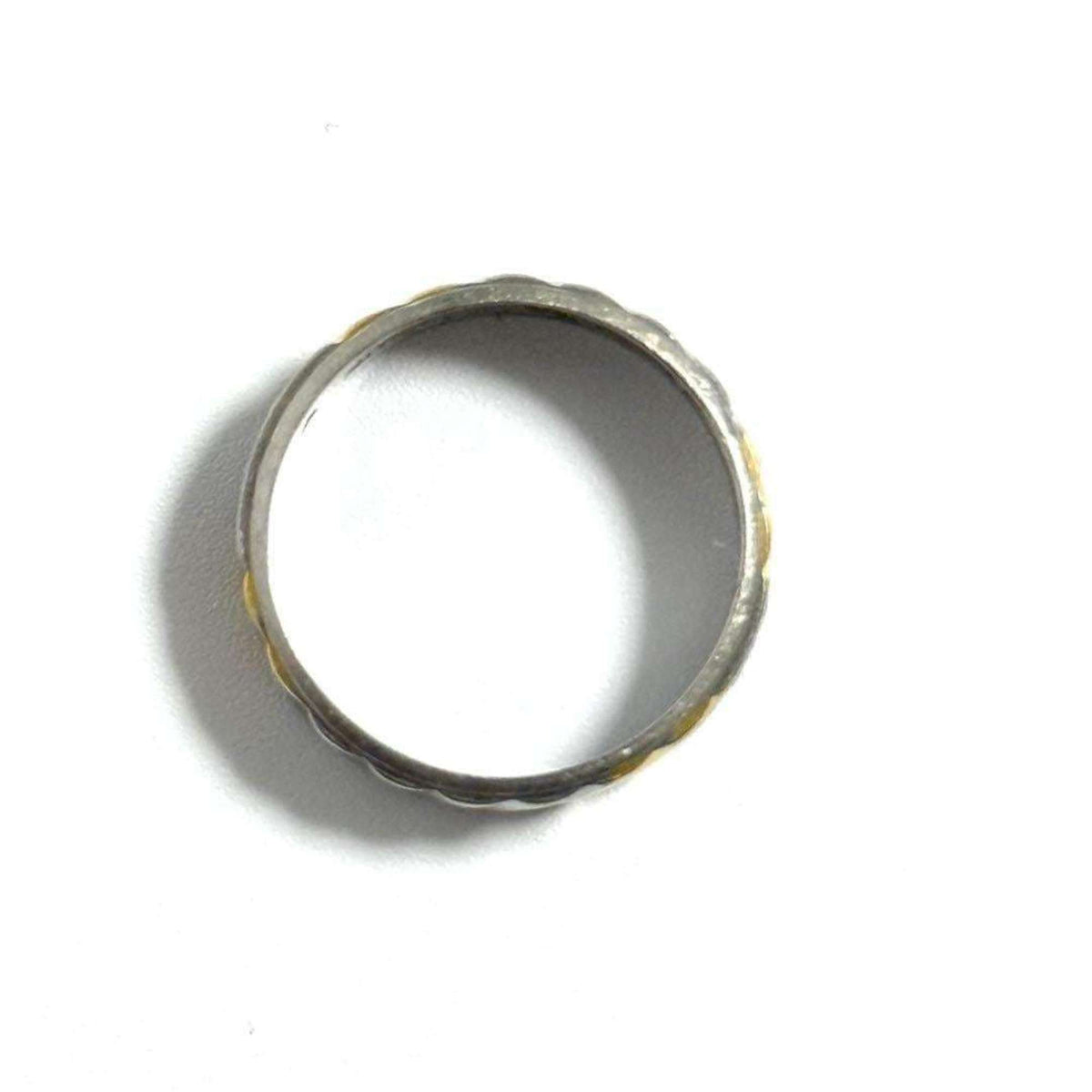 Celine Yellow Gold (18K) Platinum 950 Band Ring (Pre-Owned)