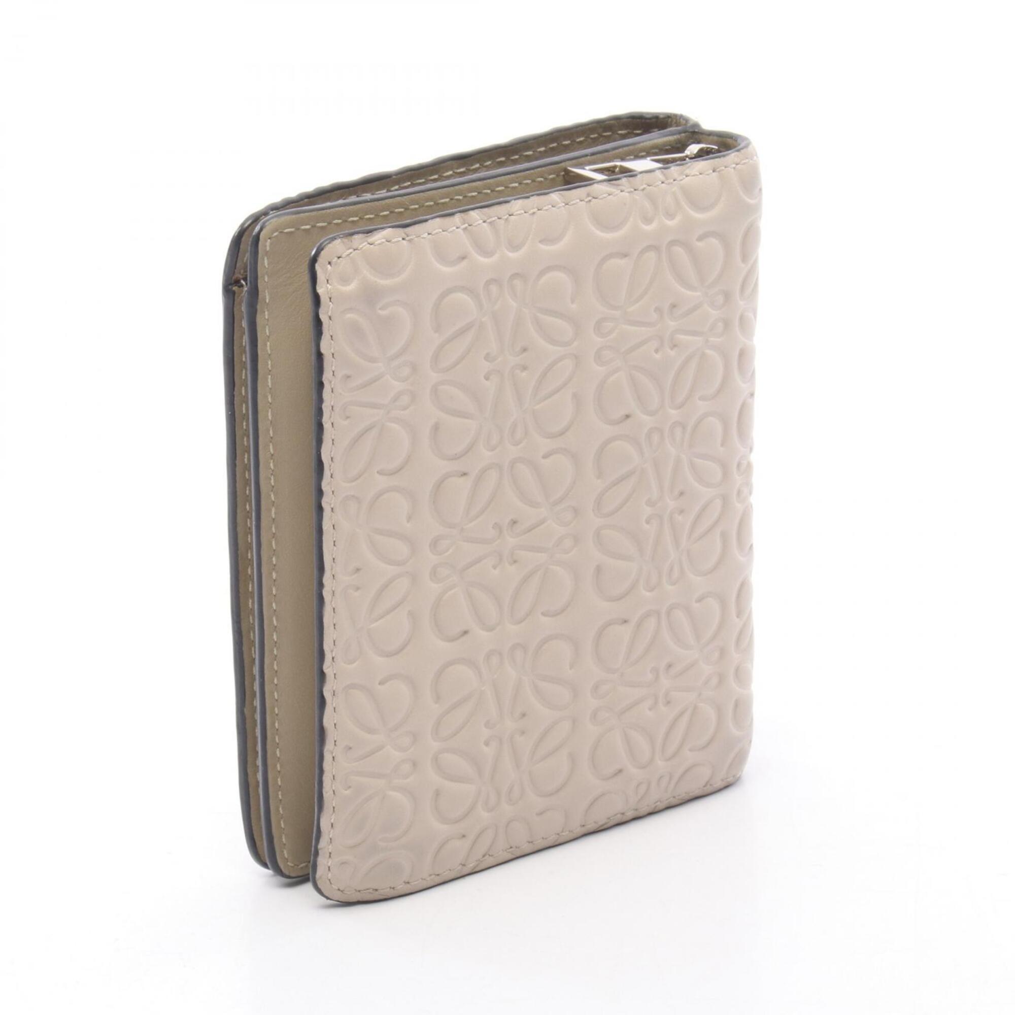 Loewe Beige Leather Wallet (Bi-Fold) (Pre-Owned)
