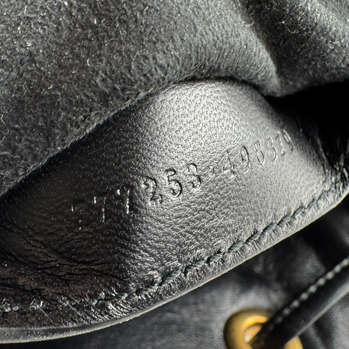 Gucci Black Leather Backpack (Pre-Owned)