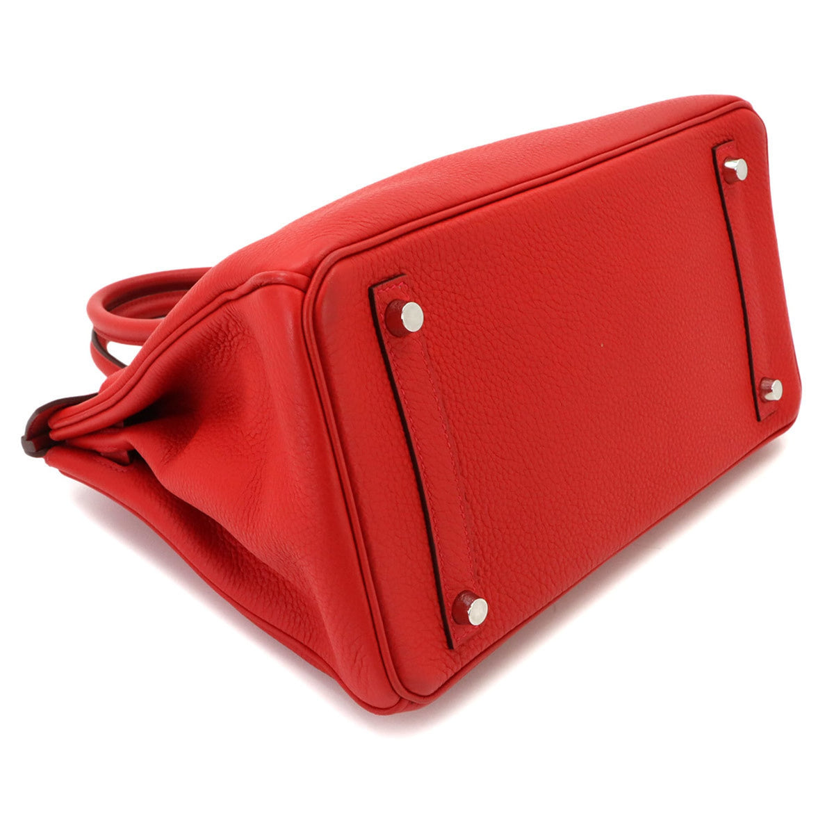 Hermes Red Color Togo Leather Handbag (Pre-Owned)