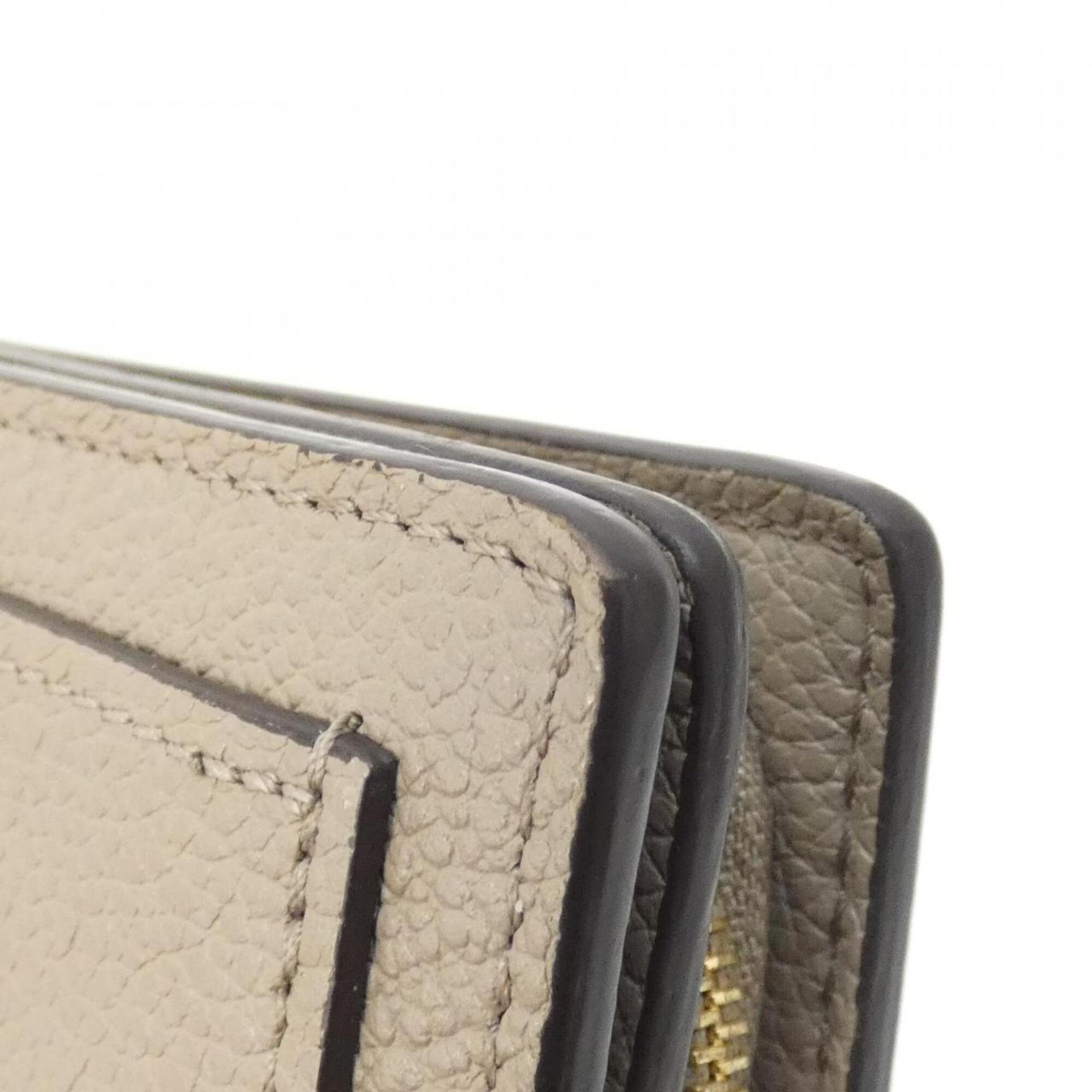 Louis Vuitton Beige Tourterelle Leather Wallet (Bi-Fold) (Pre-Owned)