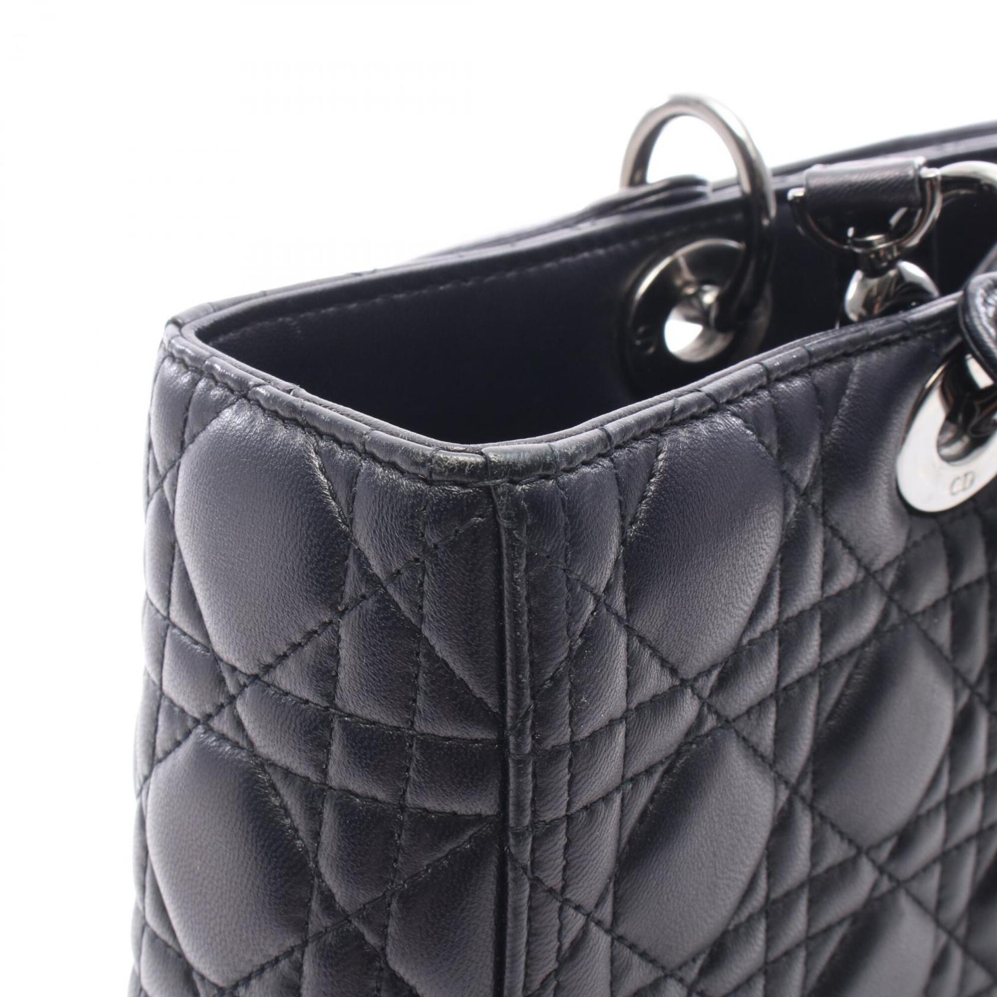 Christian Dior Black Leather Handbag (Pre-Owned)