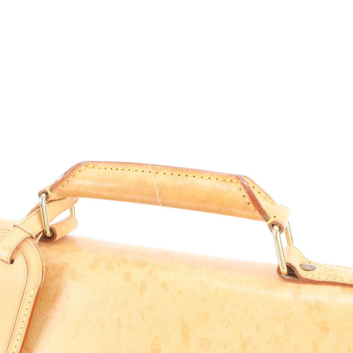 Louis Vuitton Brown Leather Coated Canvas Boston Bag Shoulder Bag (Pre-Owned)