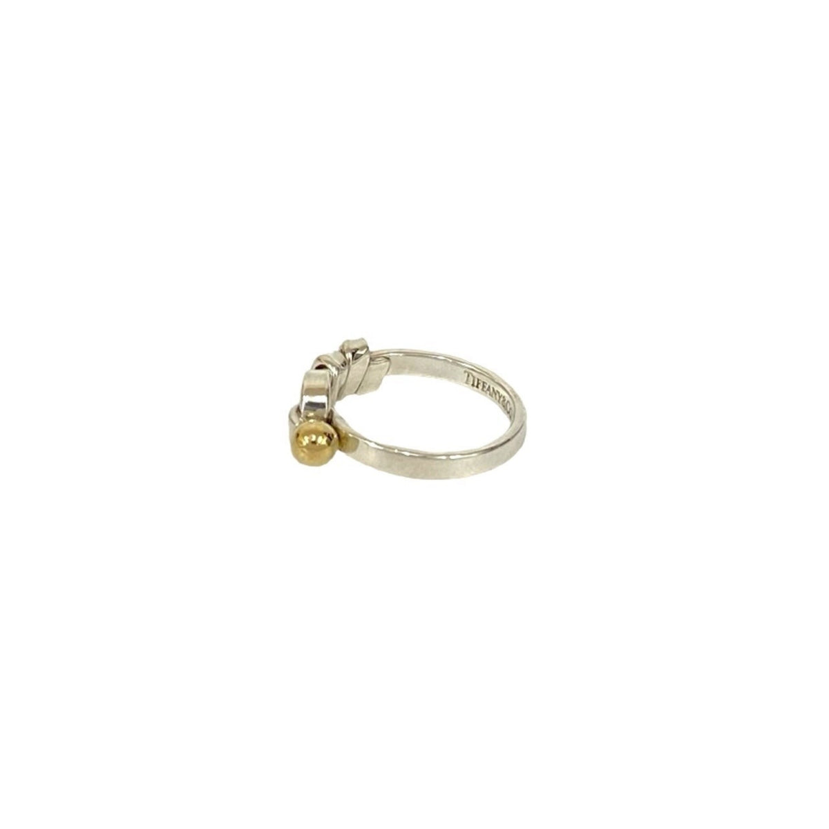 Tiffany Gold Silver Yellow Gold (18K) Silver 925 Band Ring (Pre-Owned)